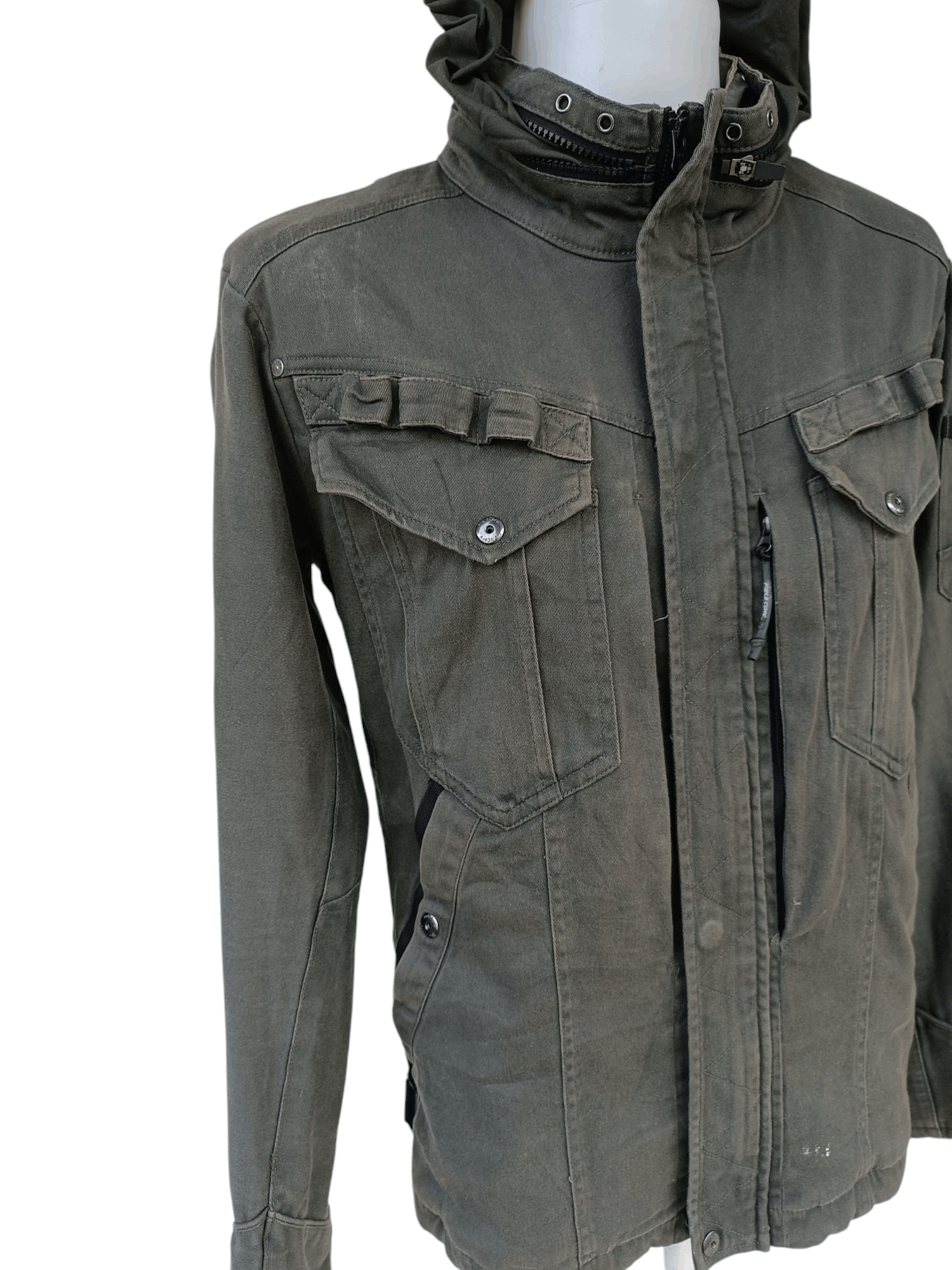 Japanese Brand Fieldcore Military Hoodie Style Jacket Rare Design SW012 Size US S / EU 44-46 / 1 - 2 Thumbnail