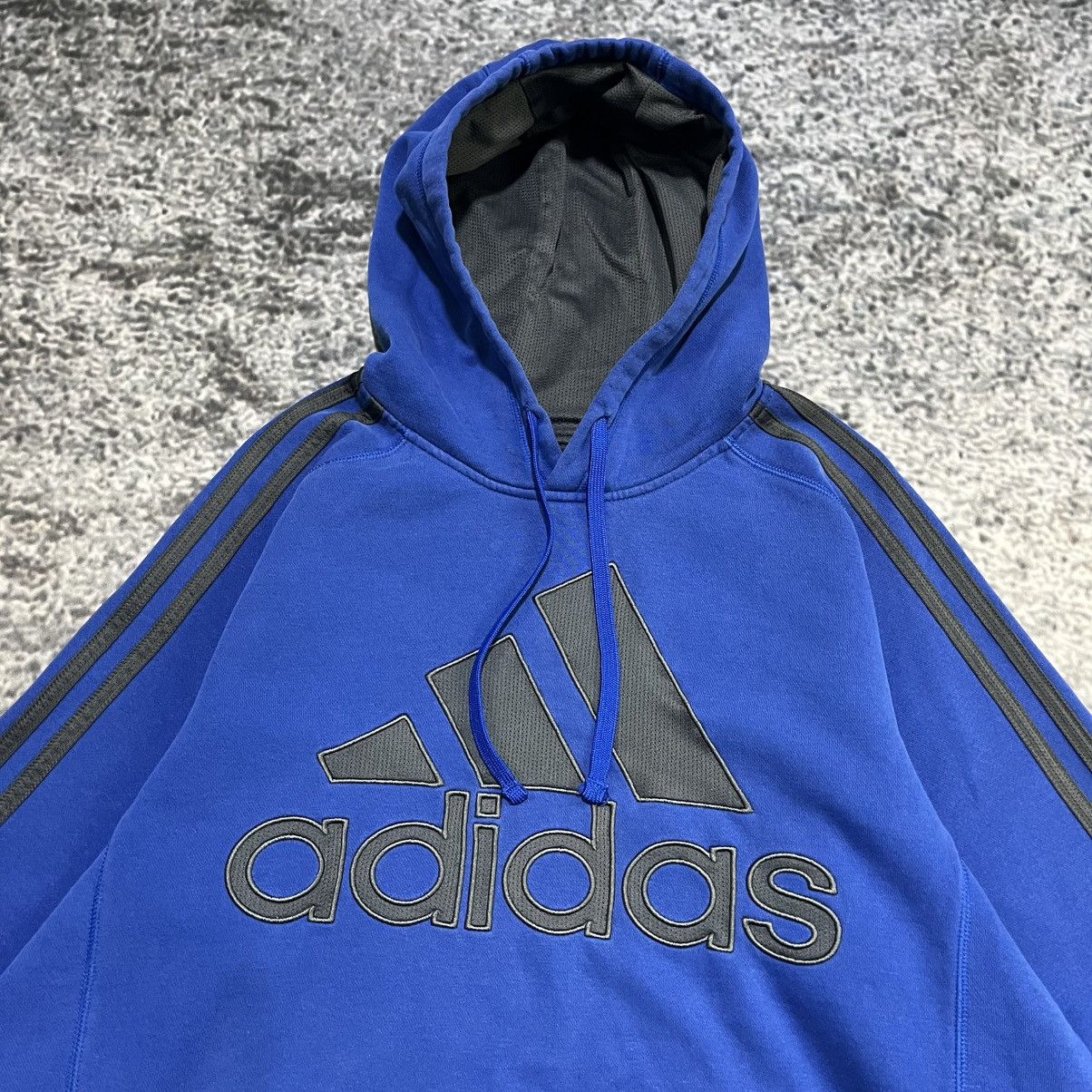 Adidas Vintage Y2K Adidas Blue Spellout Skater Hoodie Size Medium Size US M / EU 48-50 / 2 - 4 Thumbnail