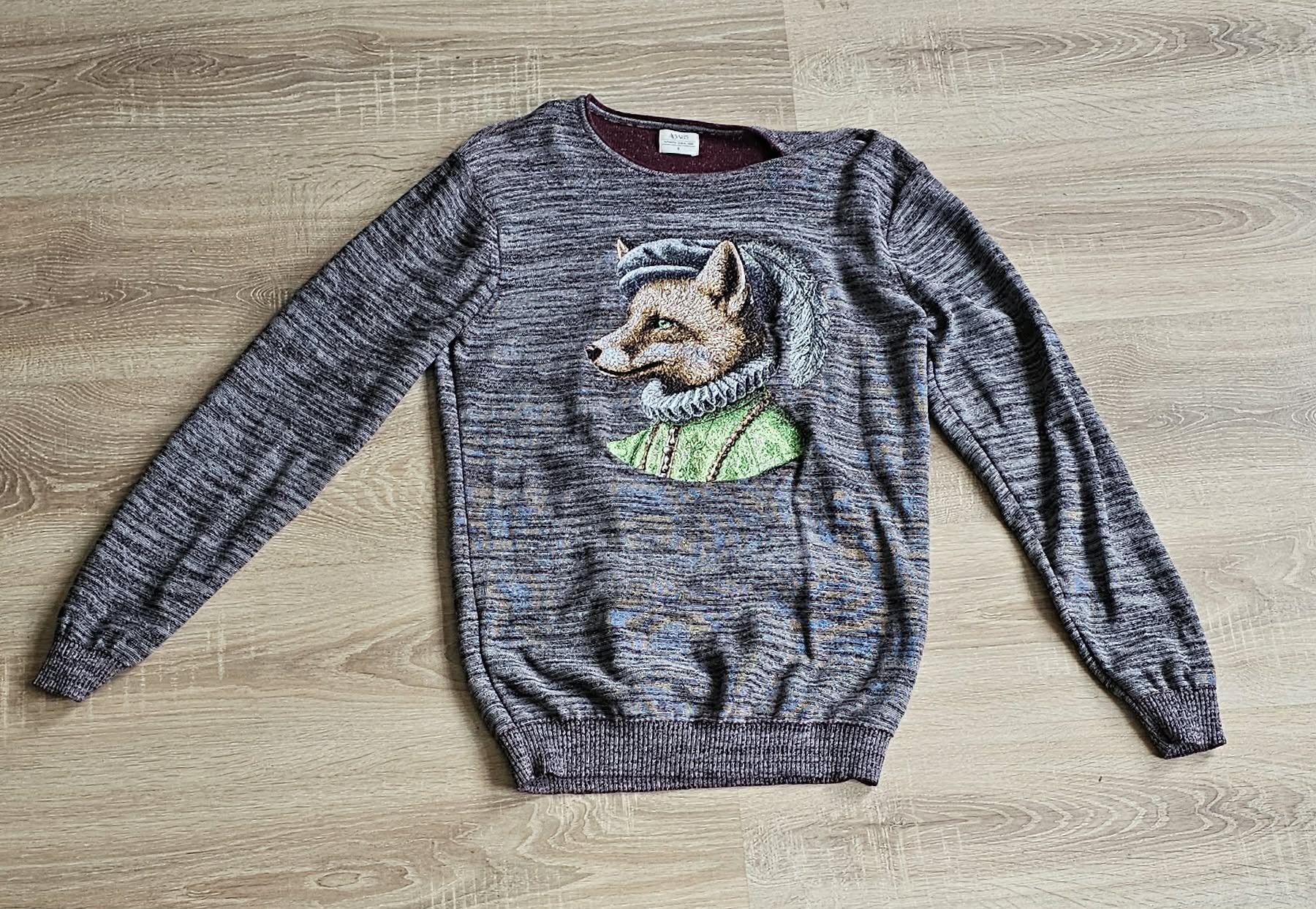 Other Custom 150K Stitch Aristocrat Fox Embroidery Sweater S Size US S / EU 44-46 / 1 - 1 Thumbnail