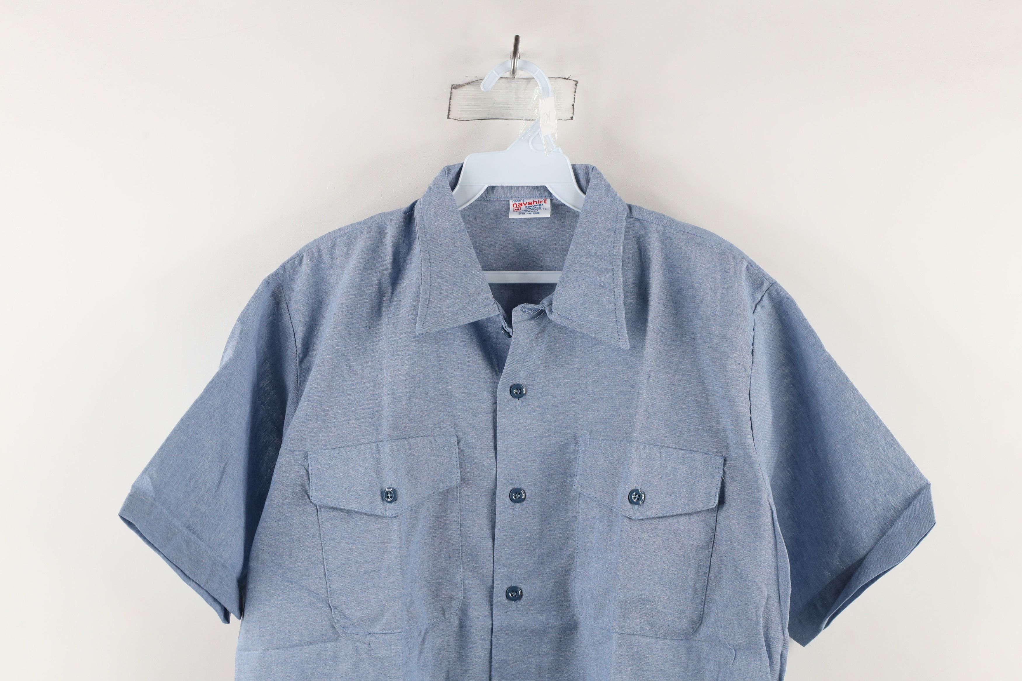 Vintage Deadstock Vintage 70s 80s Military Utility Button Shirt US Size US M / EU 48-50 / 2 - 2 Thumbnail