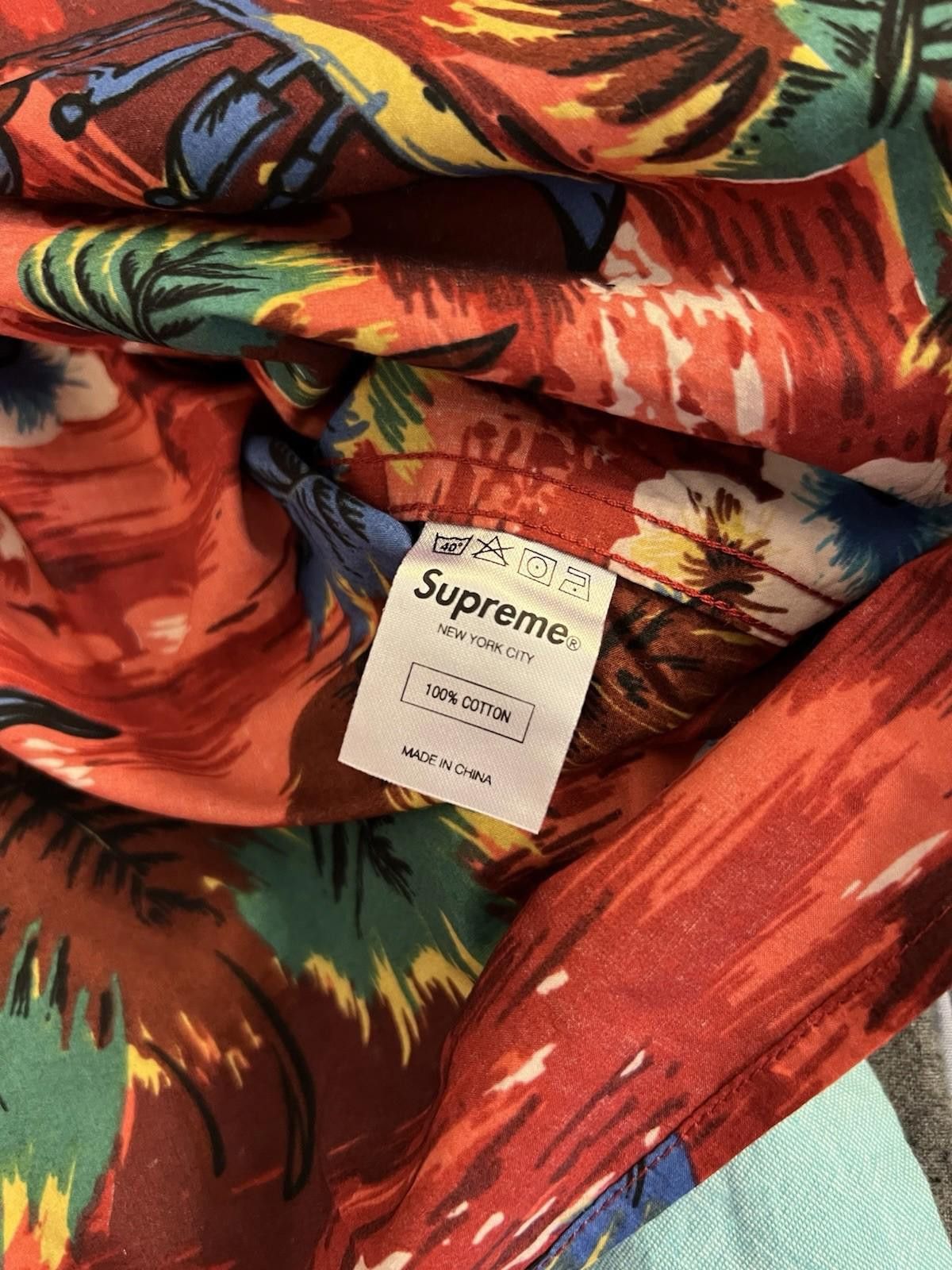 Supreme SS12 Supreme Hawaiian Shirt Red L Large 2012 Size US L / EU 52-54 / 3 - 5 Thumbnail