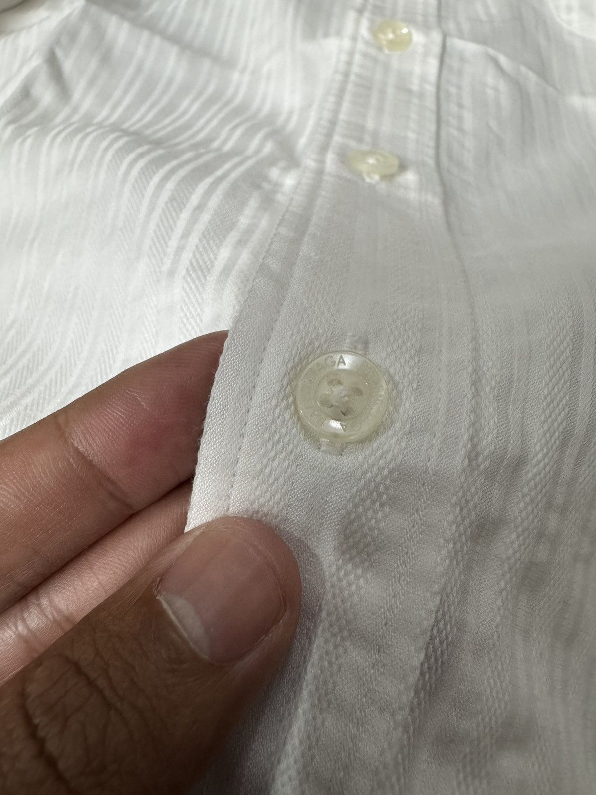 Balenciaga VINTAGE BALENCIAGA SIMPLE MOTIF IN COLAR LONGSLEEVE SHIRT Size US XL / EU 56 / 4 - 5 Thumbnail