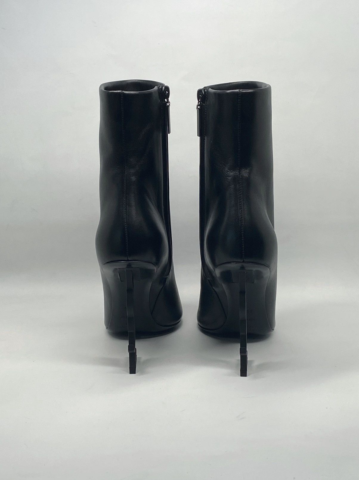 Yves Saint Laurent Saint Laurent Opyum Logo Leather Booties size 39.5 Size US 9.5 / IT 39.5 - 9 Thumbnail