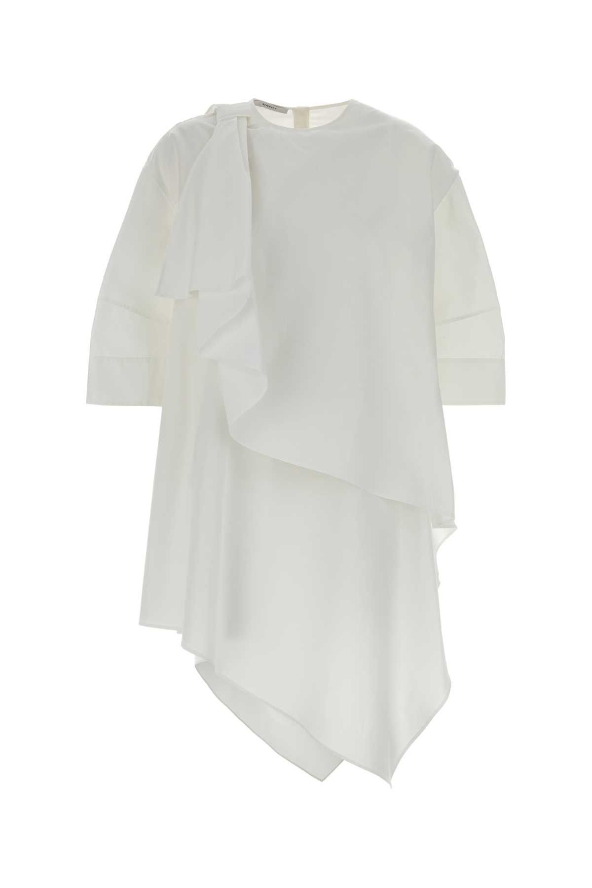 White Poplin Mini Dress
