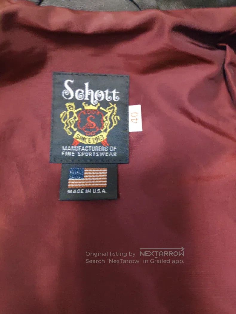 Schott Schott Japanese version of leather clothing Size US XL / EU 56 / 4 - 5 Thumbnail