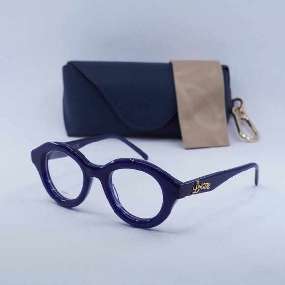 Loewe 🕶️ New Loewe LW50048I 092 Eyeglasses - Shiny Navy Blue Fram Size ONE SIZE - 1 Thumbnail