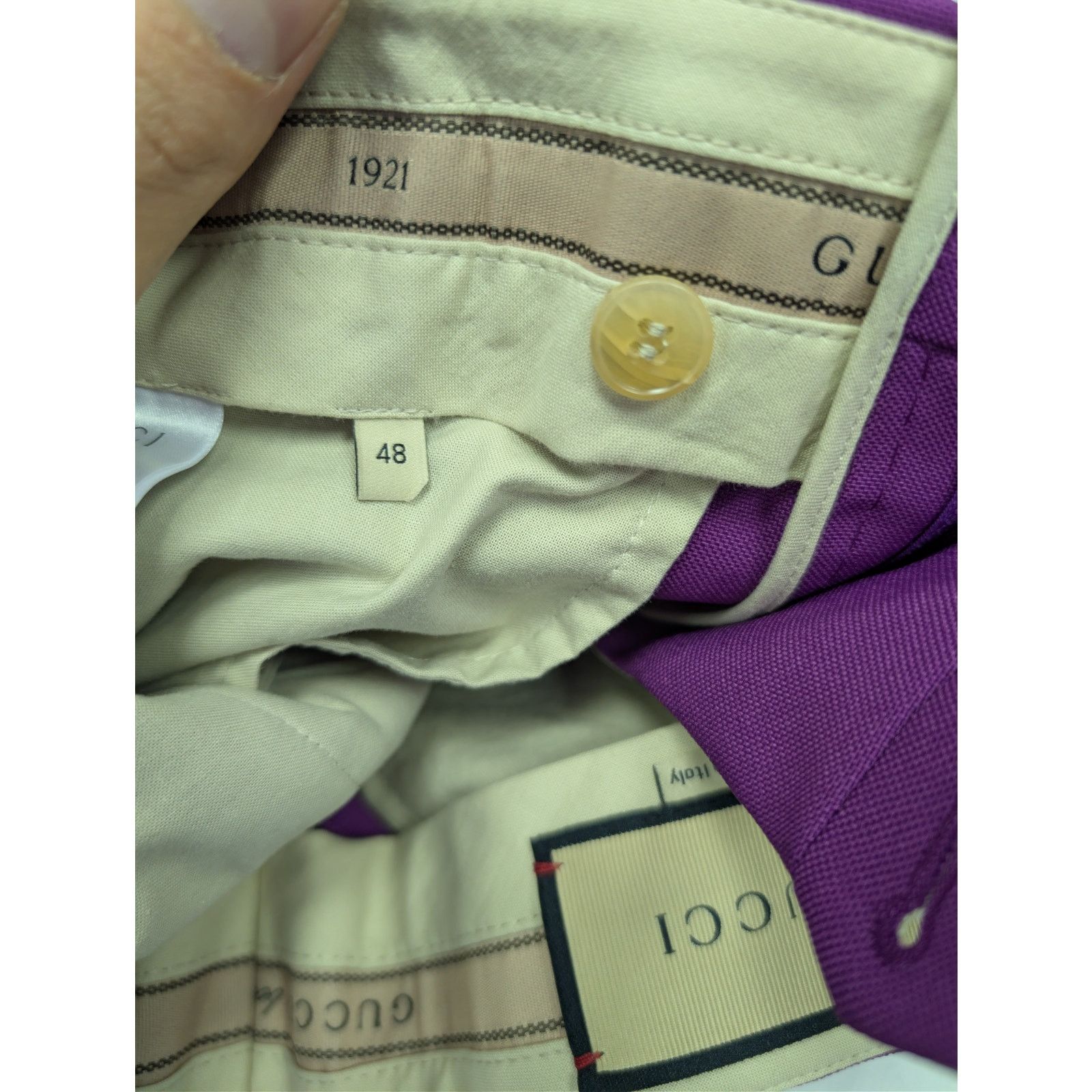 Gucci o1rshd1 Formal Pants in Bright Purple Size US 32 / EU 48 - 14 Thumbnail