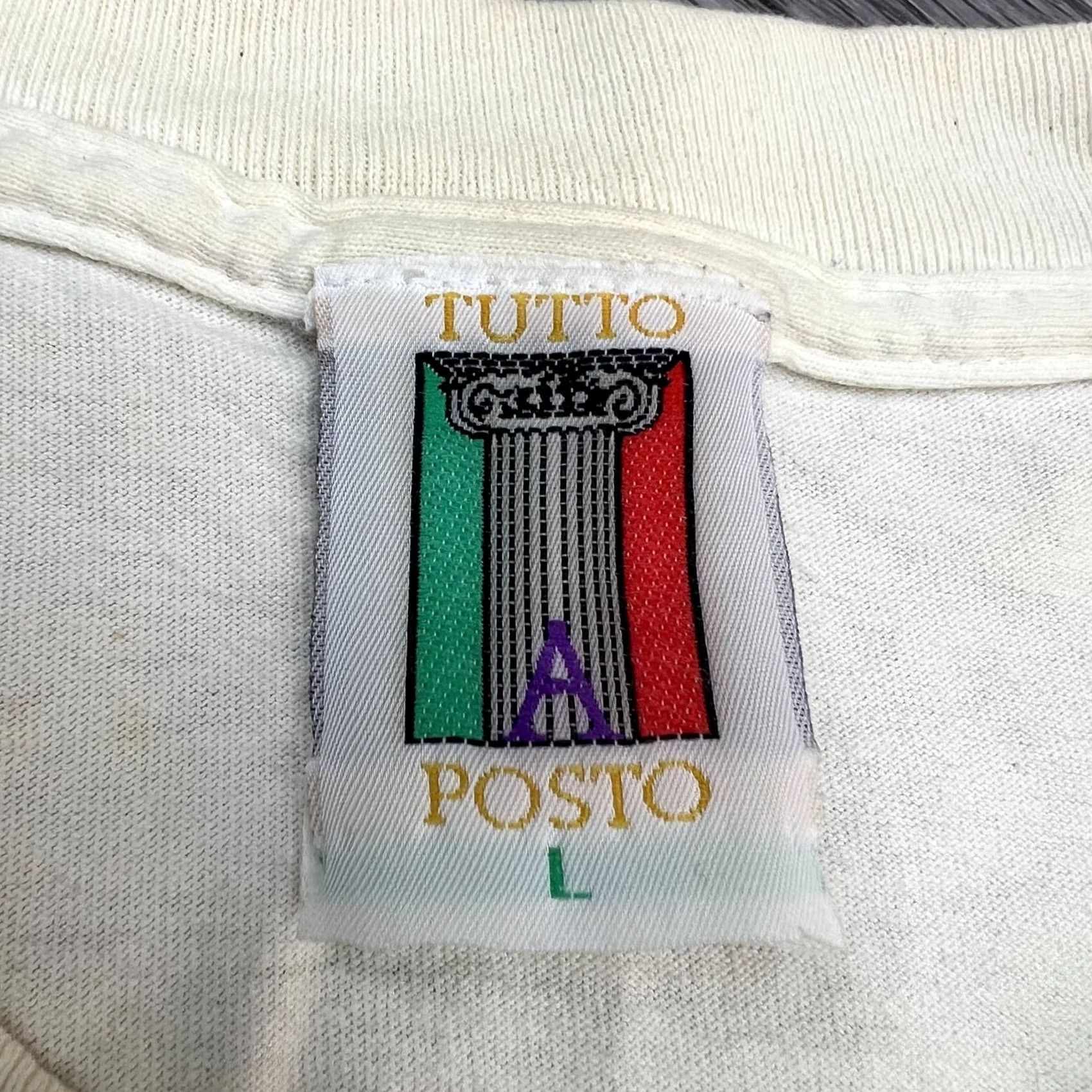 Vintage Vintage Shirt USA Made Graphic Print Short Sleeve White L Size, 80s Theme Size US L / EU 52-54 / 3 - 4 Thumbnail
