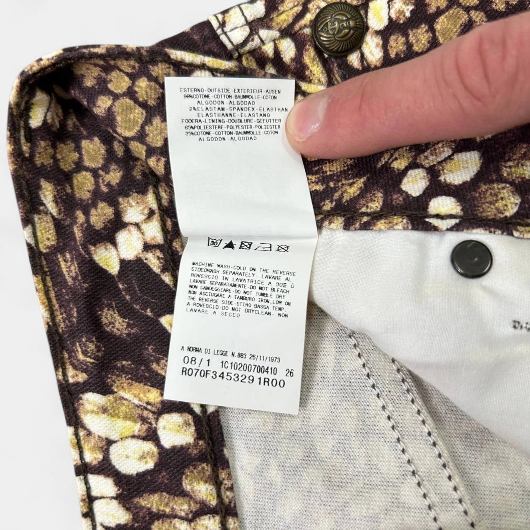 Just Cavalli Just Cavalli Geometric Print Pants Size 27" / US 4 / IT 40 - 9 Thumbnail