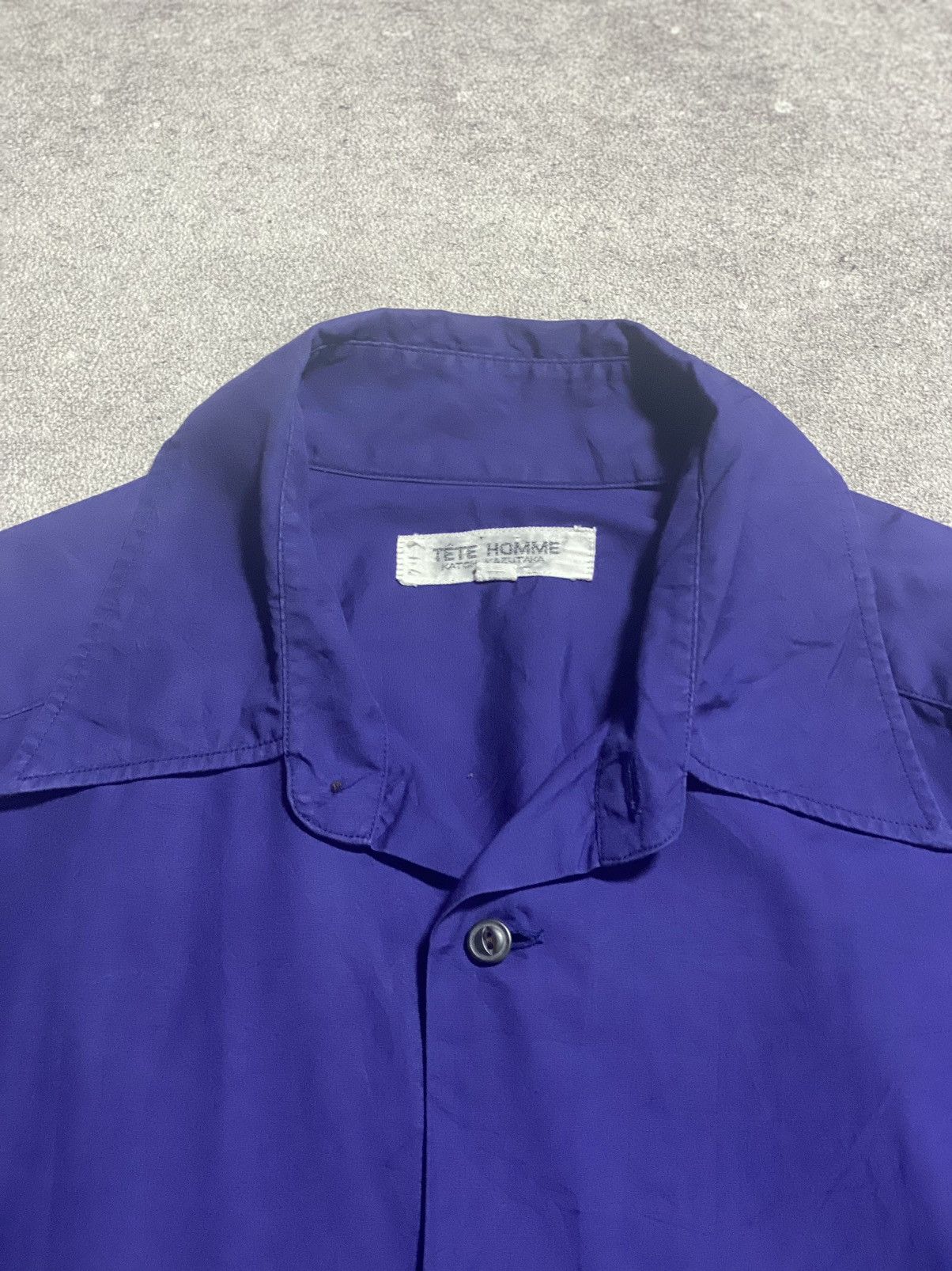 Issey Miyake Issey Miyake Tete Homme Japanese Basic Shirt Size US XL / EU 56 / 4 - 2 Thumbnail