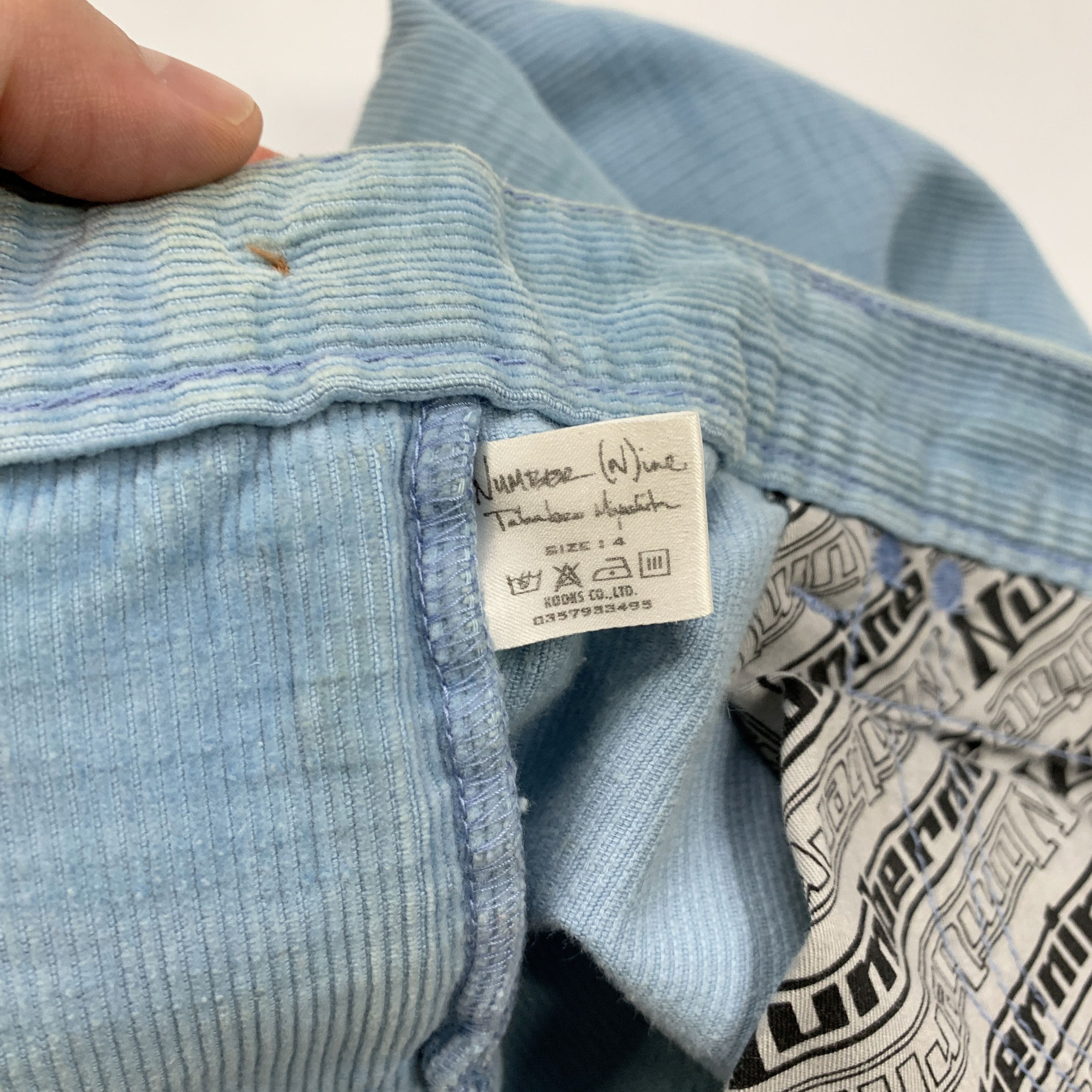 Number (N)ine Rare 2008 Corduroy Pants (Sz 4) Size US 31 - 8 Thumbnail