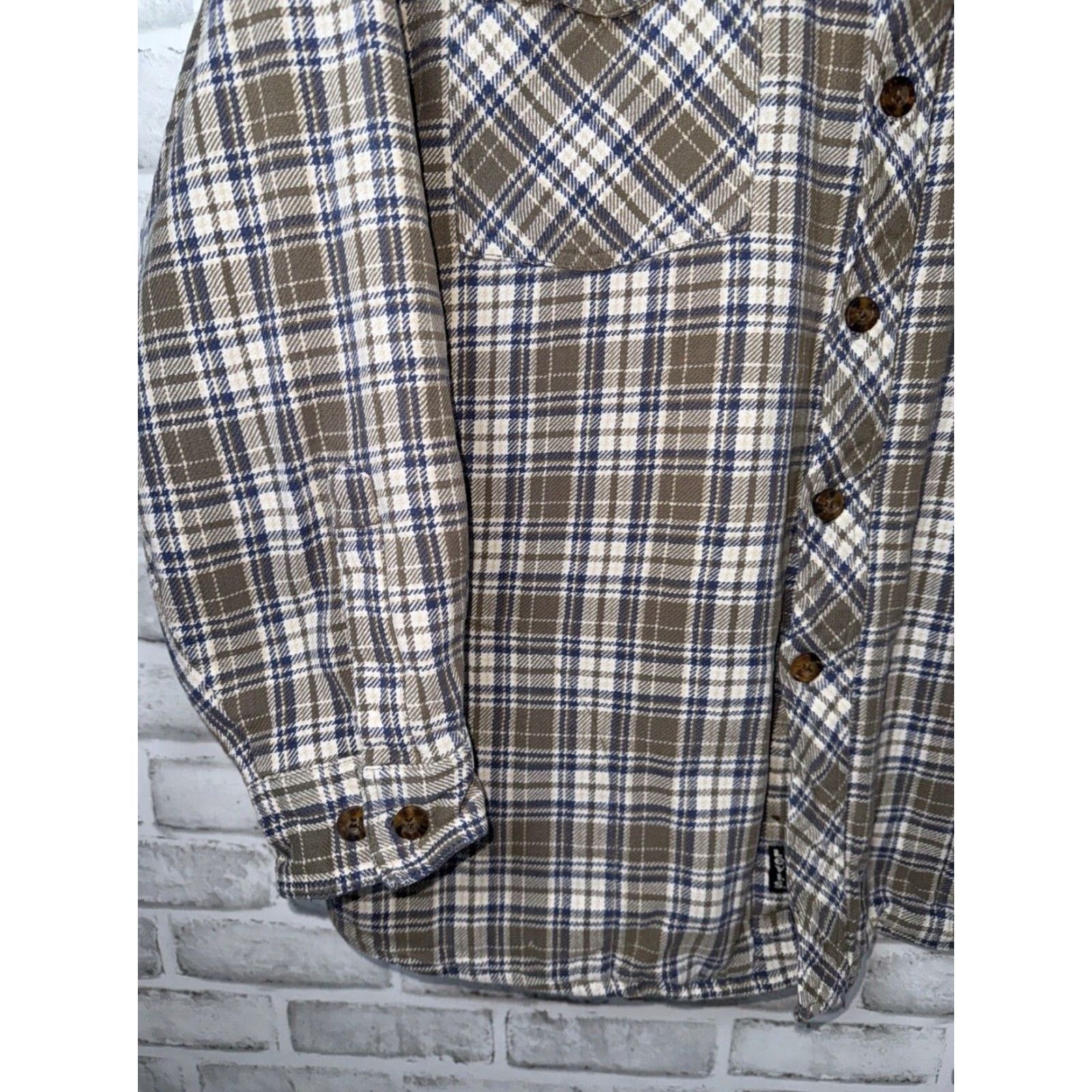 Vintage VTG LEVI STRAUSS Flannel Quilted Jacket Mens Large 100% Cotton Shell Shacket Size US L / EU 52-54 / 3 - 5 Thumbnail