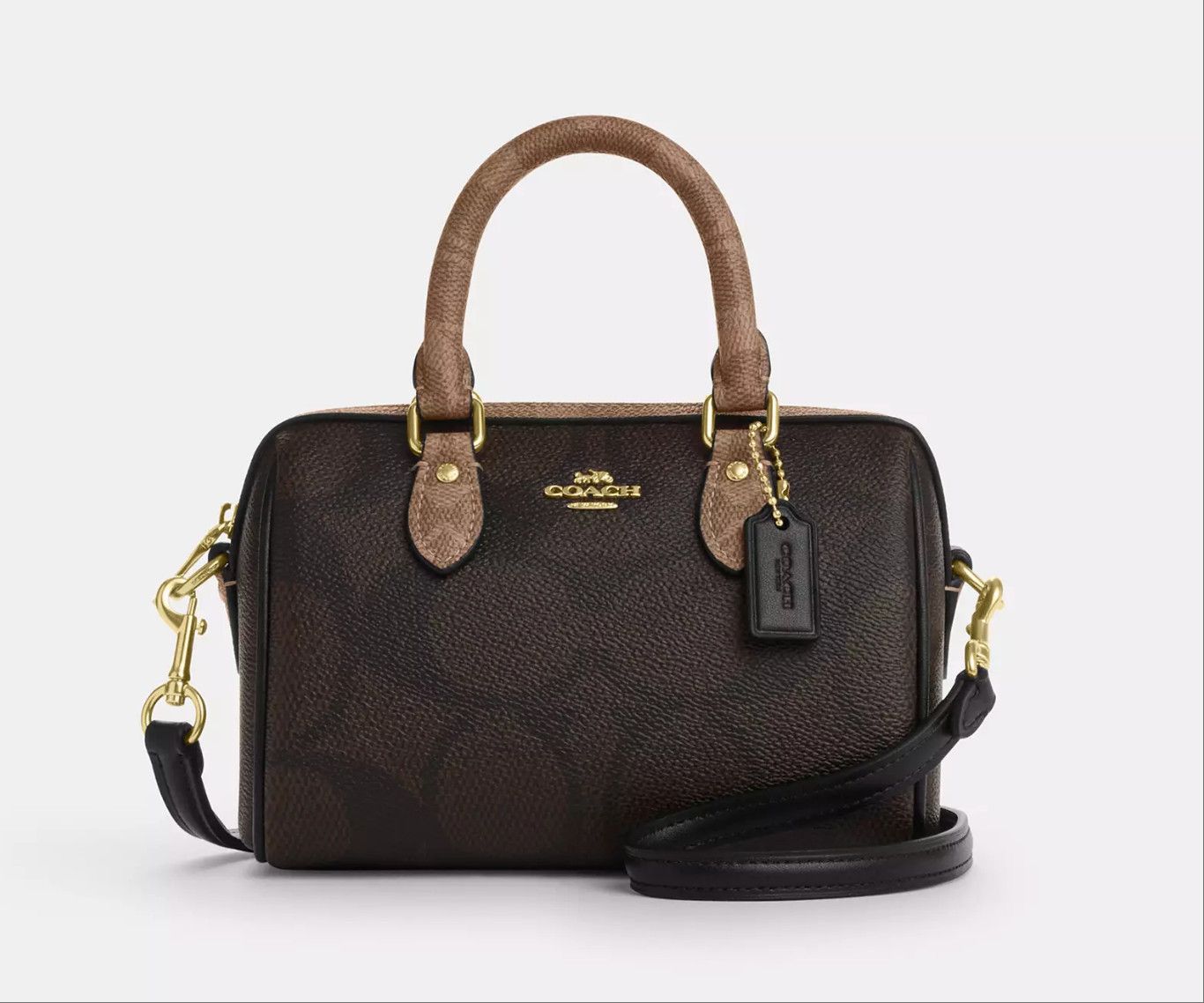 Coach Mini Rowan Crossbody Bag In Blocked Signature Canvas CAB16 Size ONE SIZE - 8 Thumbnail
