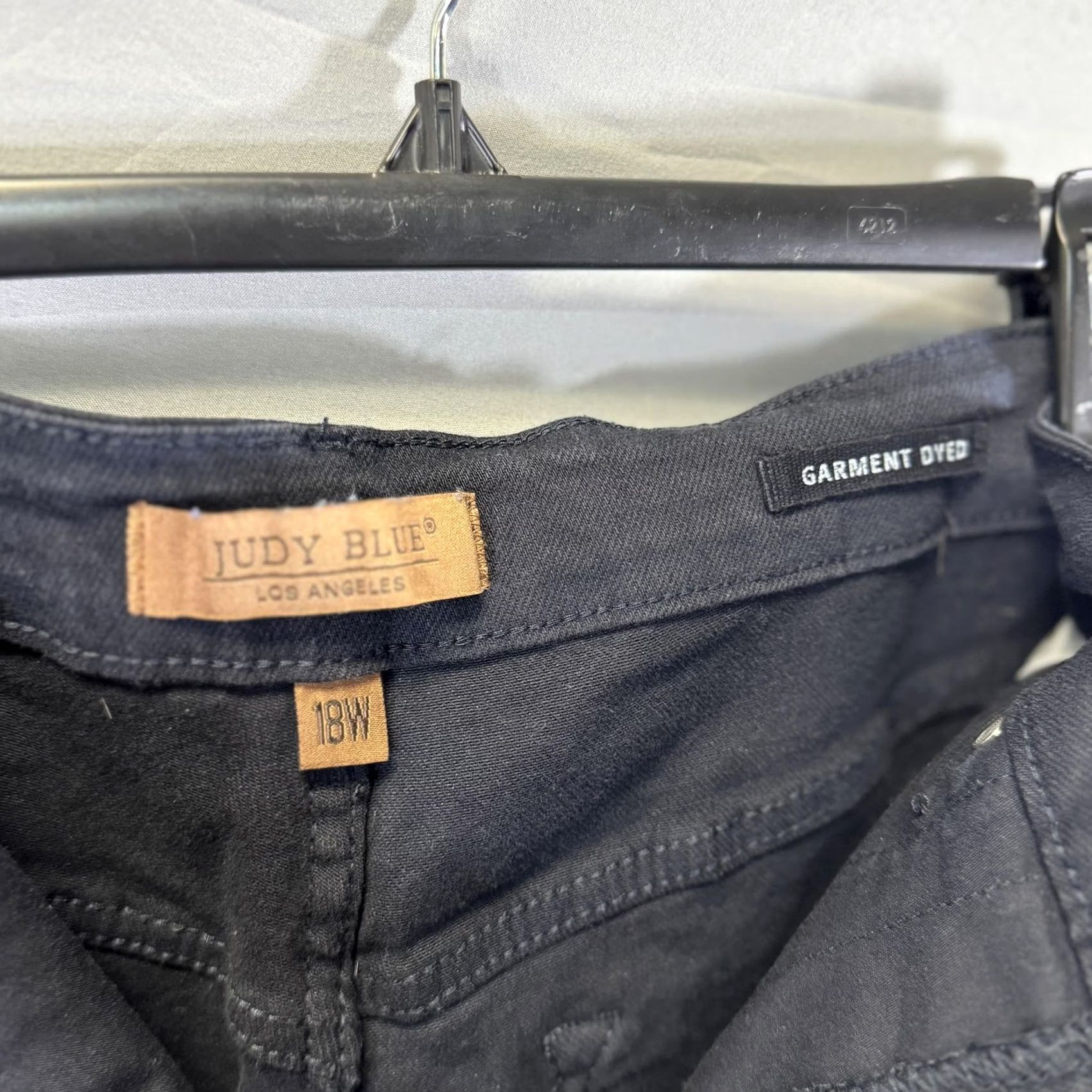 Vintage Judy Blue Jeans Womens Size 36 High Rise Tummy Control Garment Dyed Navy Skinny Size 40" / US 18 - 5 Thumbnail