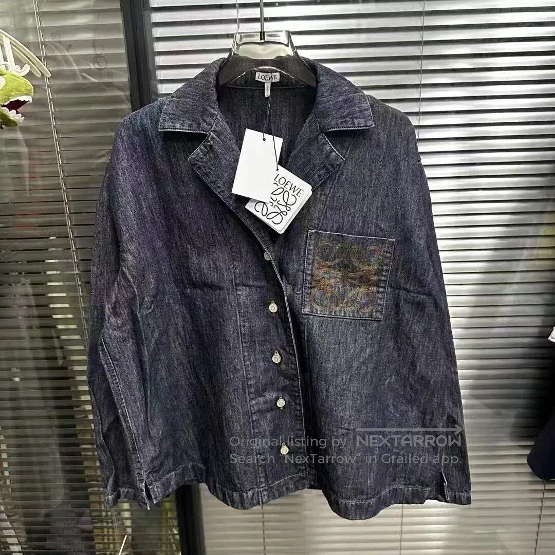 Loewe loewe denim jacket with pocket logo. Size US M / EU 48-50 / 2 - 1 Thumbnail