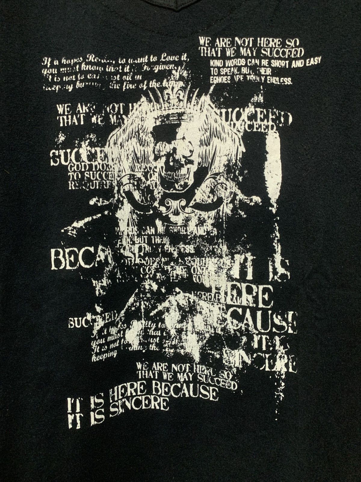 Le Grande Bleu (L.G.B.) Japanese Commontage Poem Double Layer Tee Shirt Size US L / EU 52-54 / 3 - 8 Thumbnail