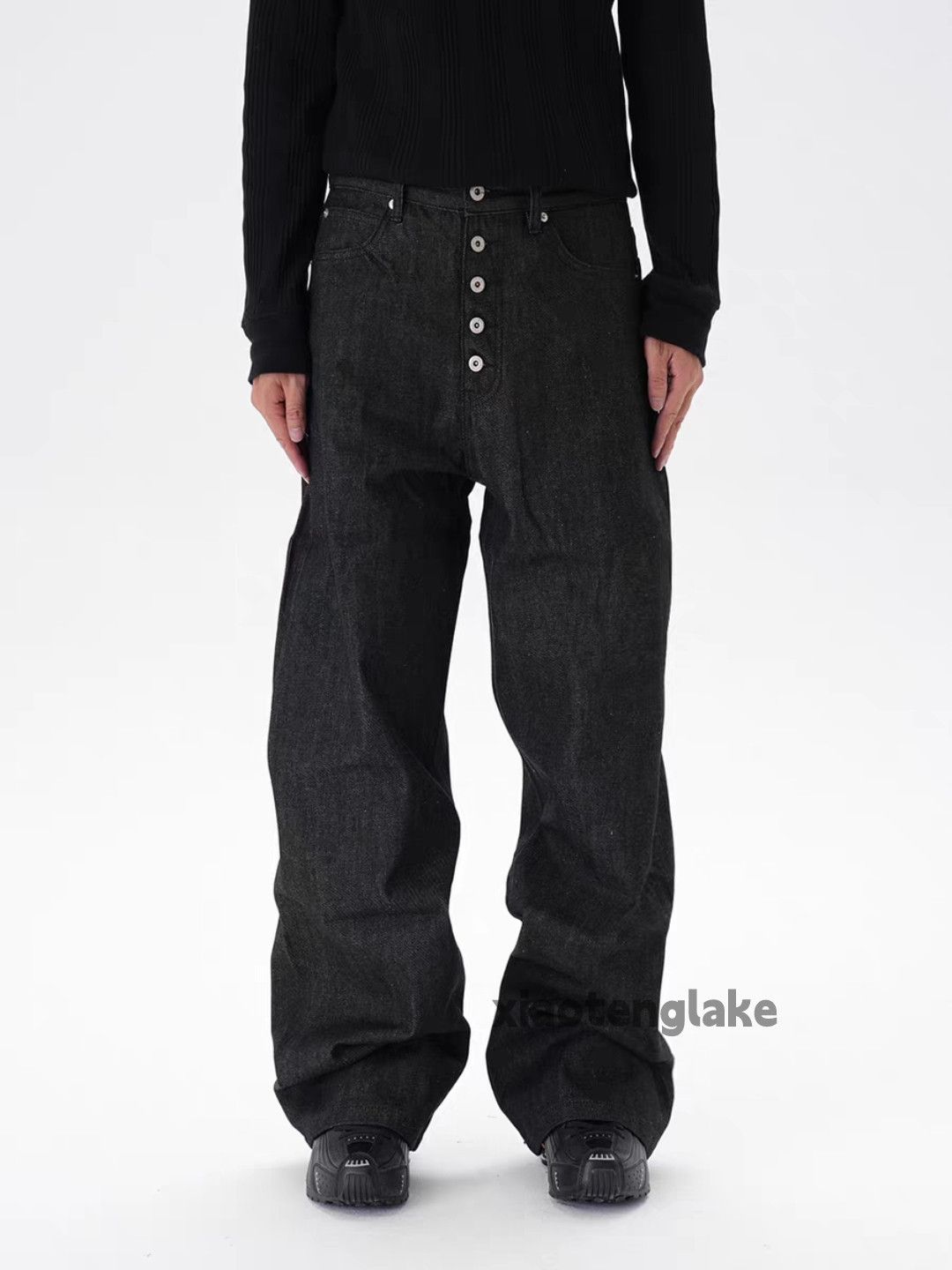 Jean Unisex utility loose baggy skate hiphop y2k jeans Size US 30 / EU 46 - 2 Thumbnail