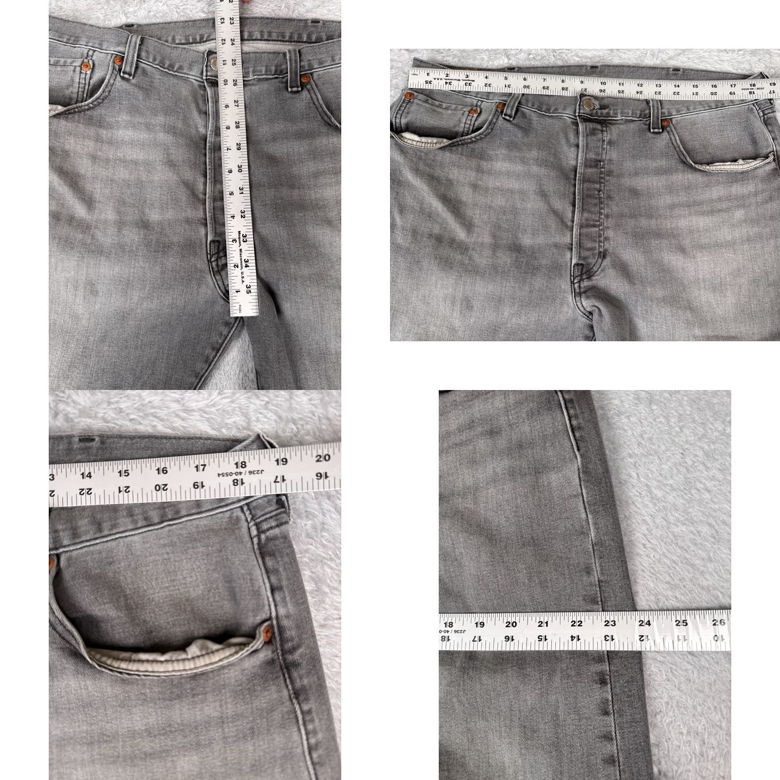 Levi's VINTAGE Levis Jeans 501 XX Adult 38 Black Denim Button Cotton 38x33 Regular 5-Pocket Mens Size US 38 / EU 54 - 9 Thumbnail