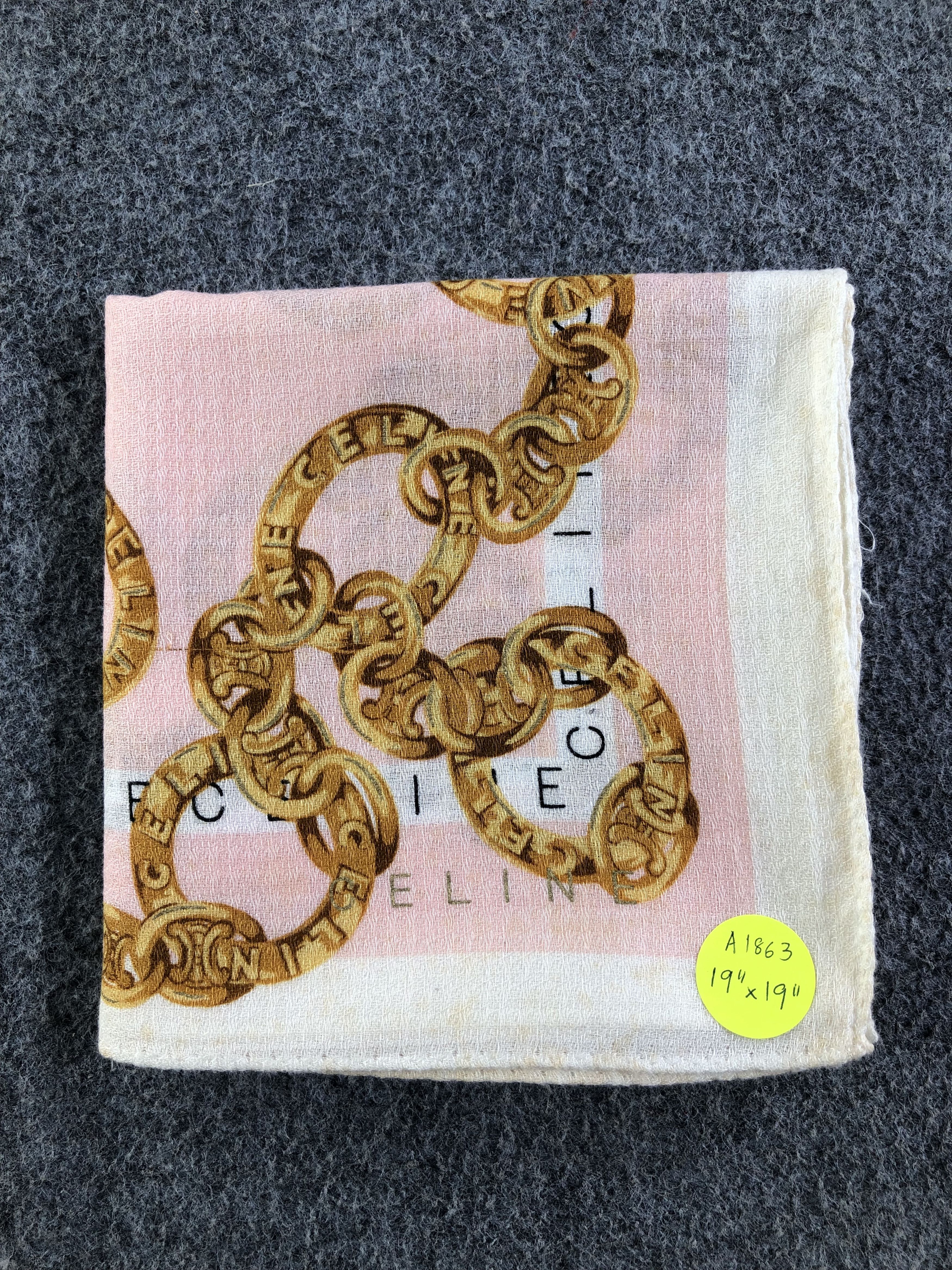 Celine Celine Handkerchief / Bandana / Neckerchief / Headscarf Size ONE SIZE - 7 Thumbnail