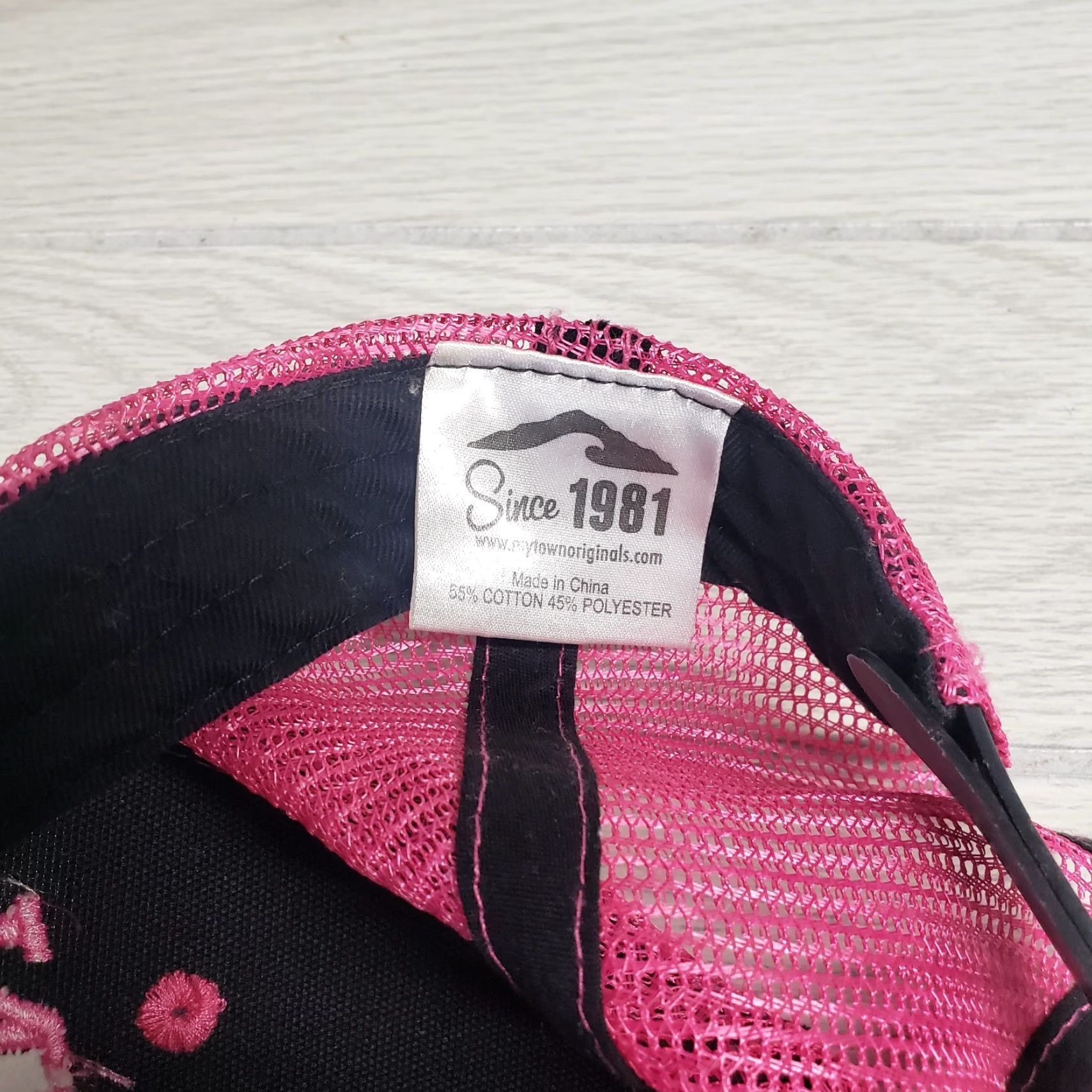 Vintage Maiden NC Pink Black Embroidered Hat Cap Baseball Adult Adjustable Hat Size ONE SIZE - 6 Thumbnail