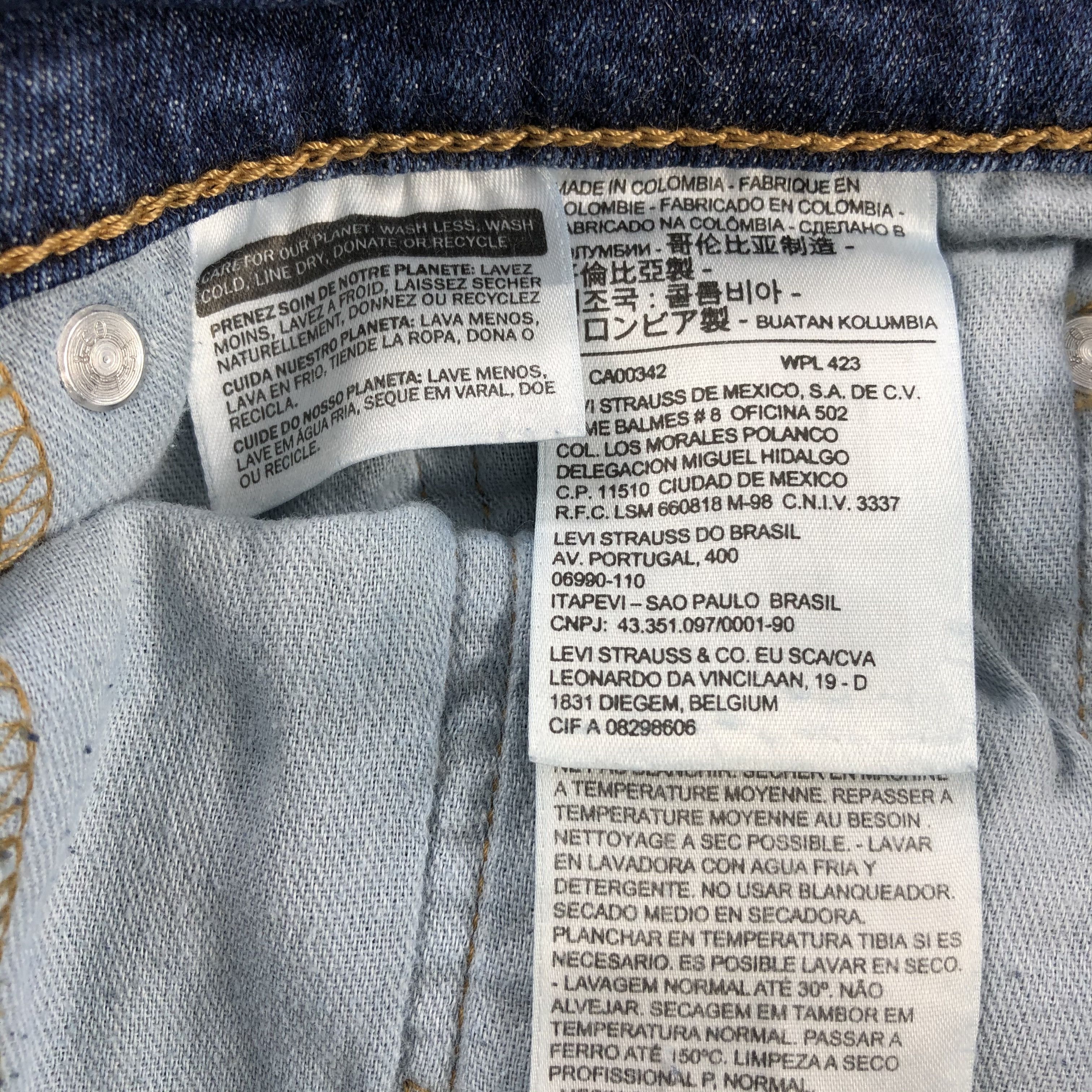 Levi's Vintage Blue Wash Levis 559 Jeans-J2117 Size US 30 / EU 46 - 9 Thumbnail