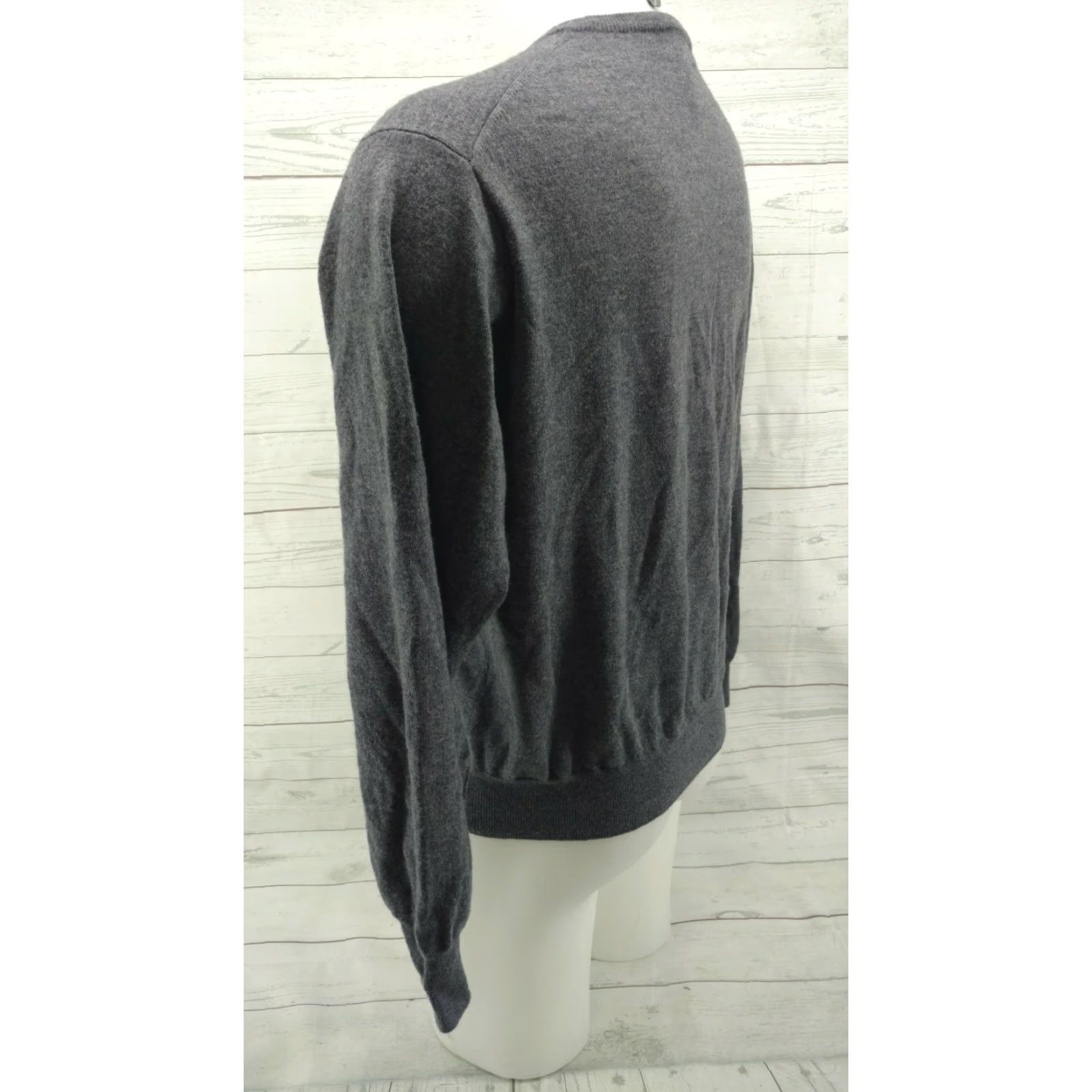 Peter Millar Peter Millar Sweater Men's XL Merino Wool Gray V-Neck Casual Shirt Size US XL / EU 56 / 4 - 6 Thumbnail