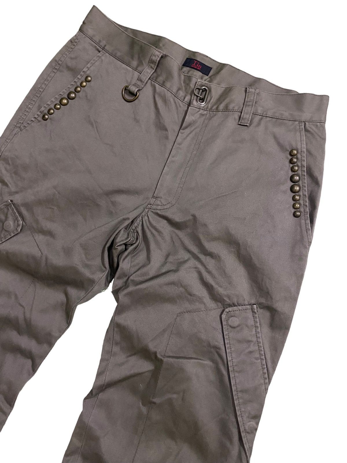 ANTONIO MIRO 💥Avant Garde Antonio Miro Studs Cargo Pant Size US 30 / EU 46 - 2 Thumbnail