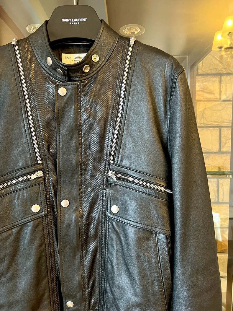 Saint Laurent Paris Saint Laurent Paris Snake skin alien jacket-2506 Size US S / EU 44-46 / 1 - 2 Thumbnail