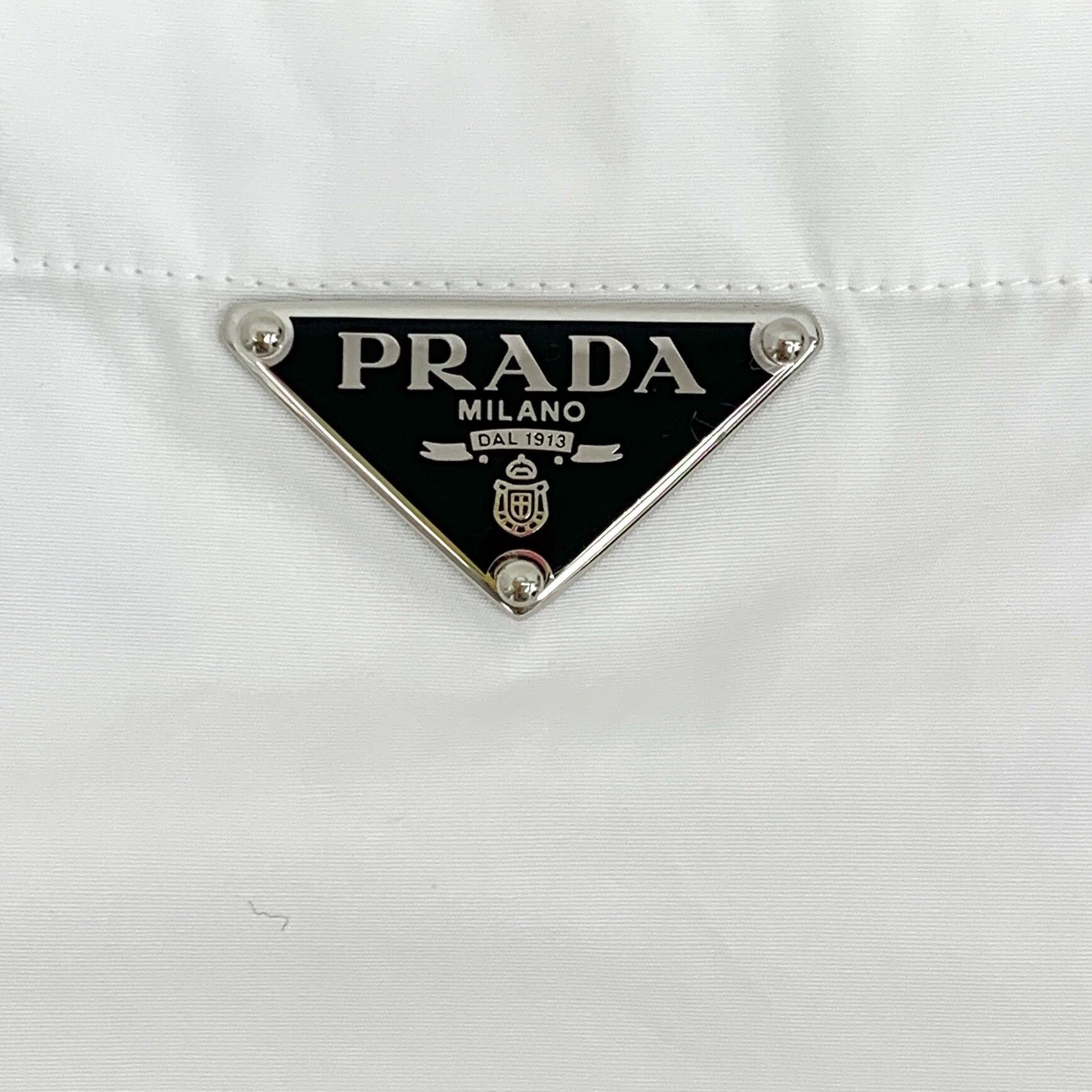 Prada Prada Cotton Crew Neck Single-Breasted Long-Sleeve Shirt Size XS / US 0-2 / IT 36-38 - 6 Thumbnail
