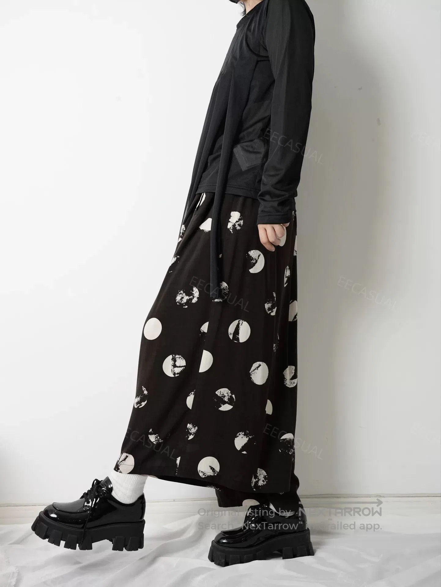 Yashi Yamamuri Yohji Yamamoto Asymmetrical Wide Leg Pants. Size 25" / US 0 / IT 36 - 2 Thumbnail