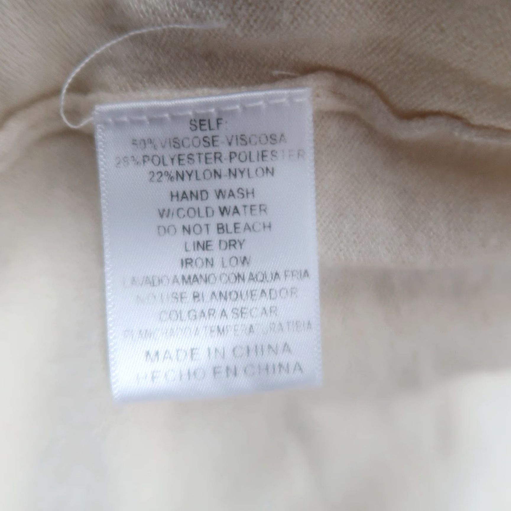 Vintage Listicle dress M cream rib knit mockneck sweater midi Size M / US 6-8 / IT 42-44 - 6 Thumbnail