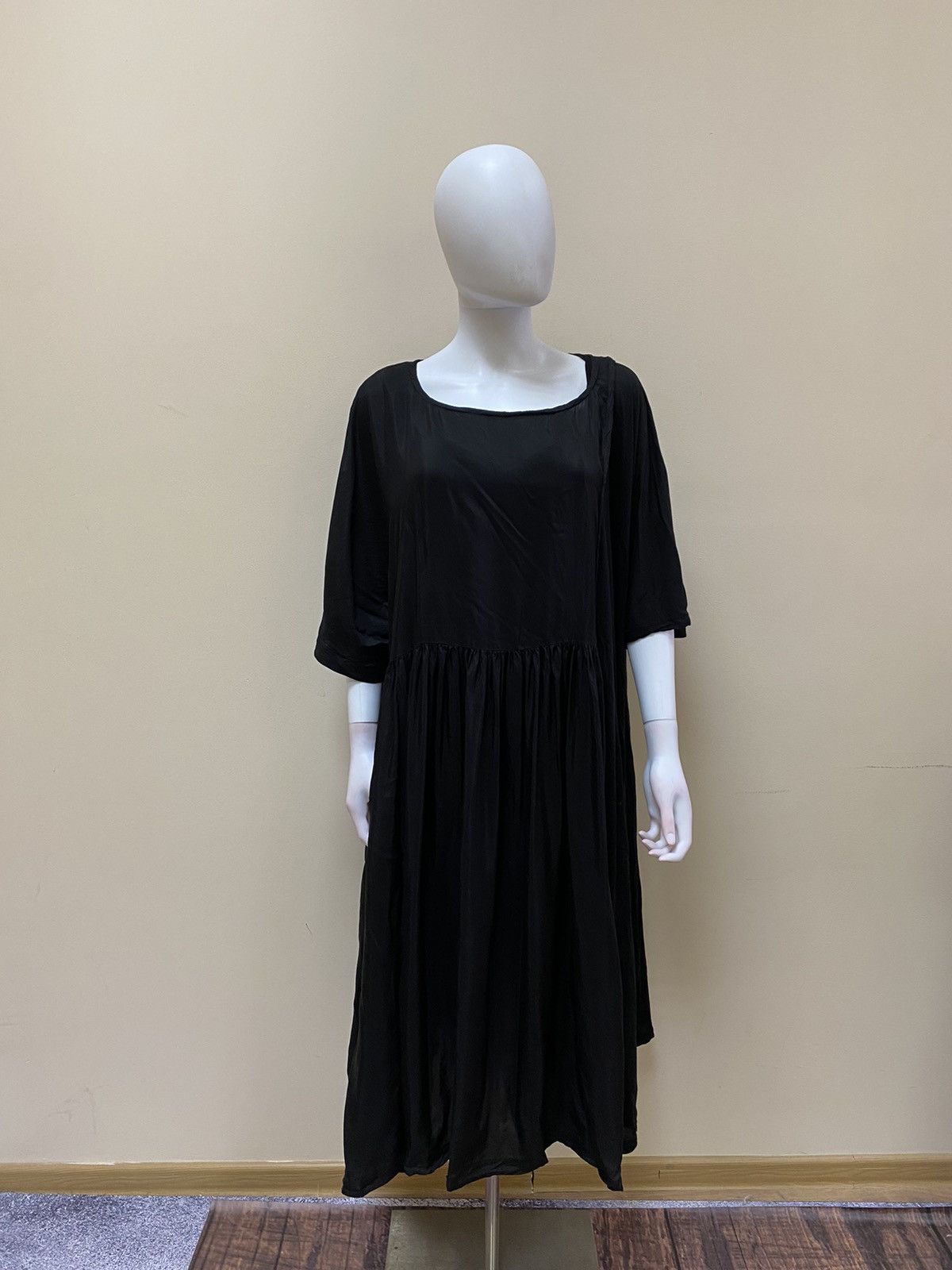 Rundholz Rundholz Asymmetric Papercotton Jersey Dress With Cut Size L Size L / US 10 / IT 46 - 1 Thumbnail
