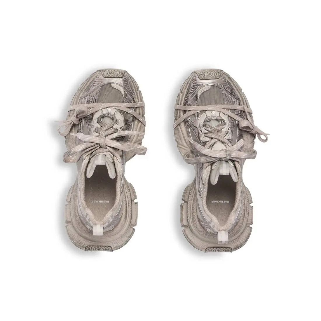 Balenciaga o1w1db10325 3XL Summer Mesh Sneakers in Beige/Pink Size US 7 / EU 40 - 5 Thumbnail