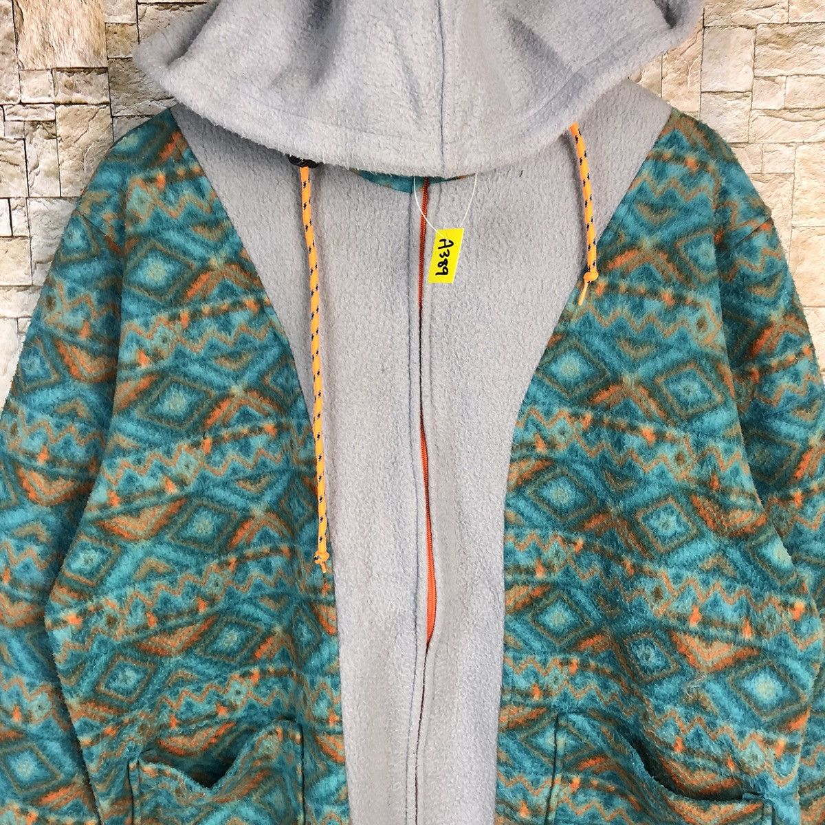 DAIWA Timber Line Green Hoodie sweater #A389 Size US XL / EU 56 / 4 - 5 Thumbnail