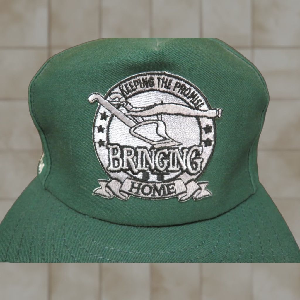 John Deere VINTAGE HaT Trucker Cap Hat Green John Deere JD Plow Bringing home Promise Adjustable 1980s Advertising Look: Trucker Hats Mens Girls Boys Size ONE SIZE - 1 Thumbnail