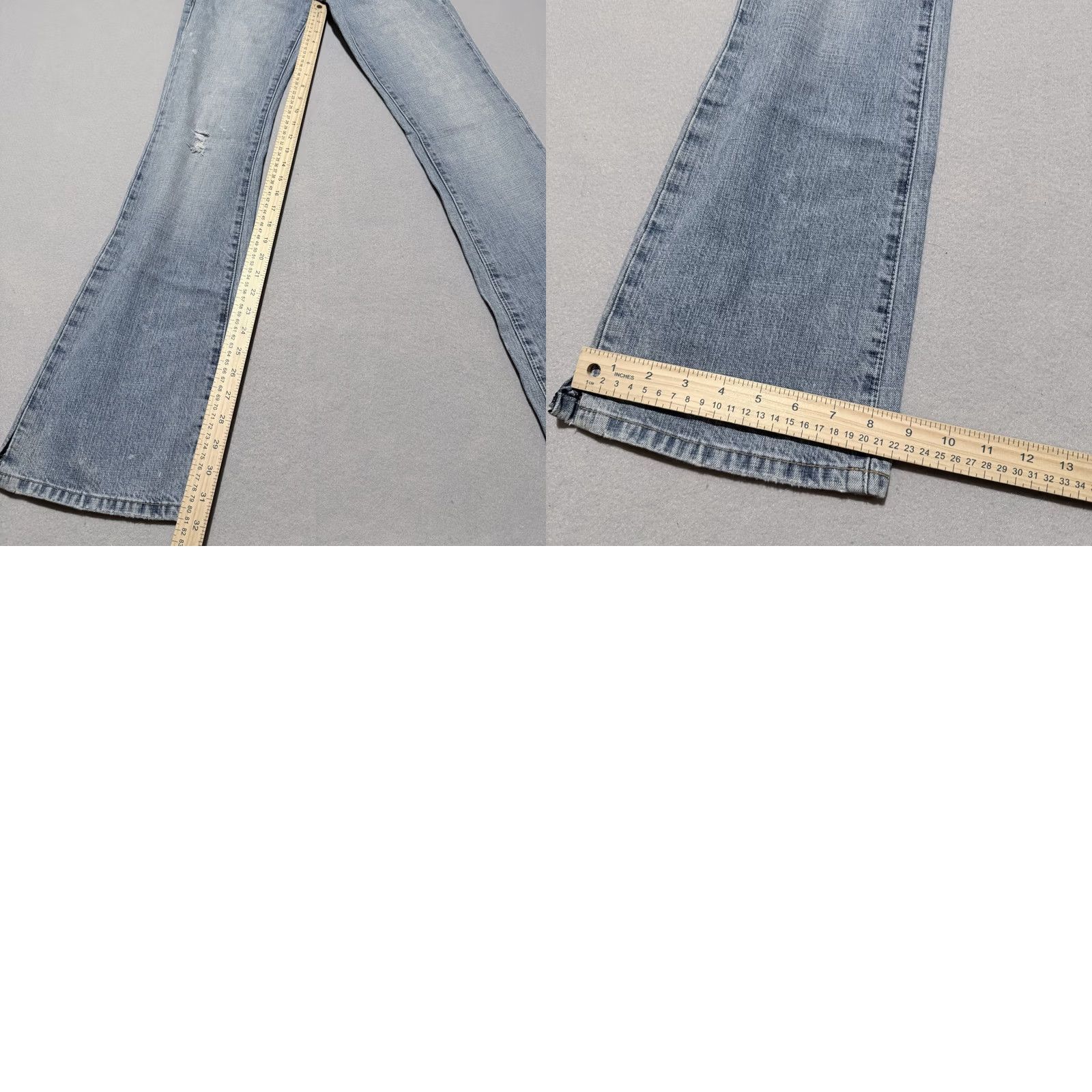 Buffalo David Bitton Buffalo Bootcut Jeans Women's Blue Denim Distressed Slit Ankle 26 Jeans Size 26" / US 2 / IT 38 - 9 Thumbnail