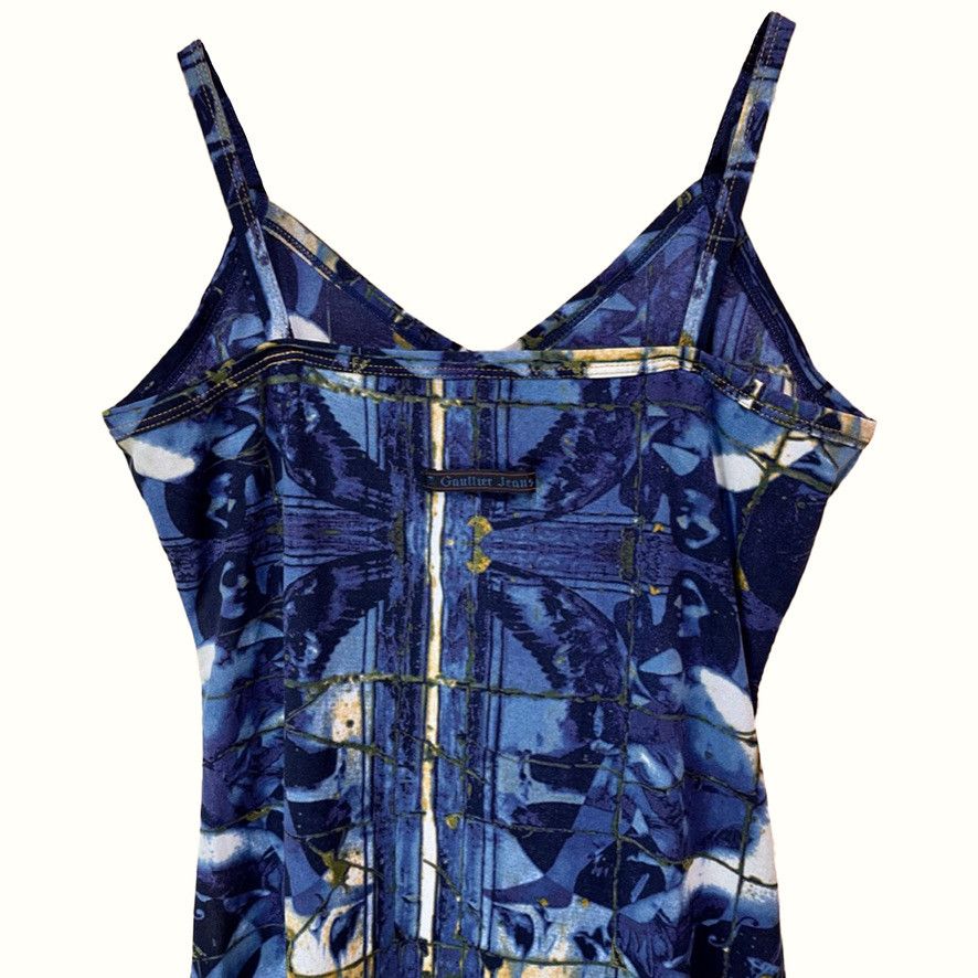 Jean Paul Gaultier 1998 Jean Paul Gaultier Blue Flapper Angel Dress Vintage Size ONE SIZE - 3 Thumbnail