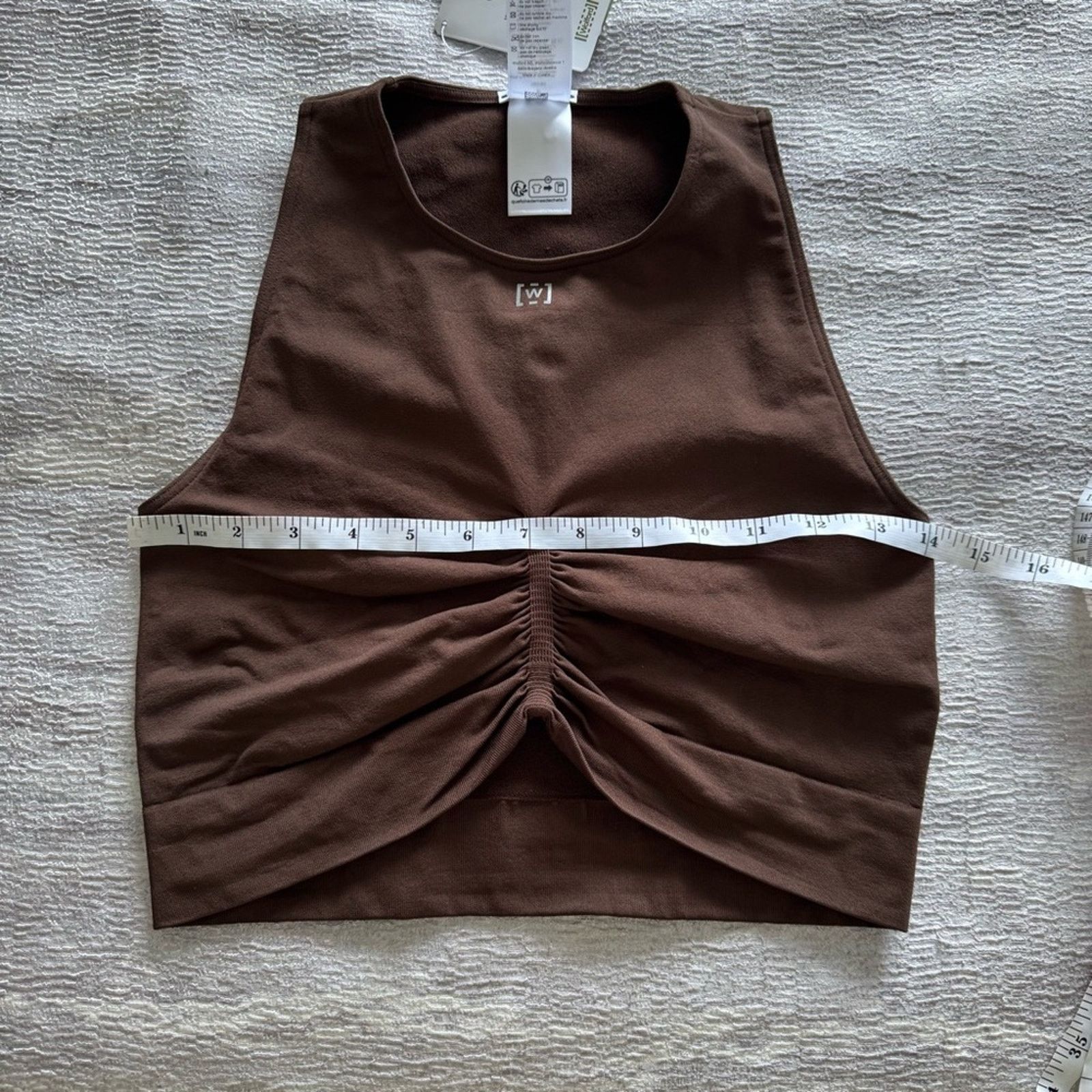 Wolford NWT! Wolford Women's Brown Ruched Crop Top, Size S Size S / US 4 / IT 40 - 7 Thumbnail