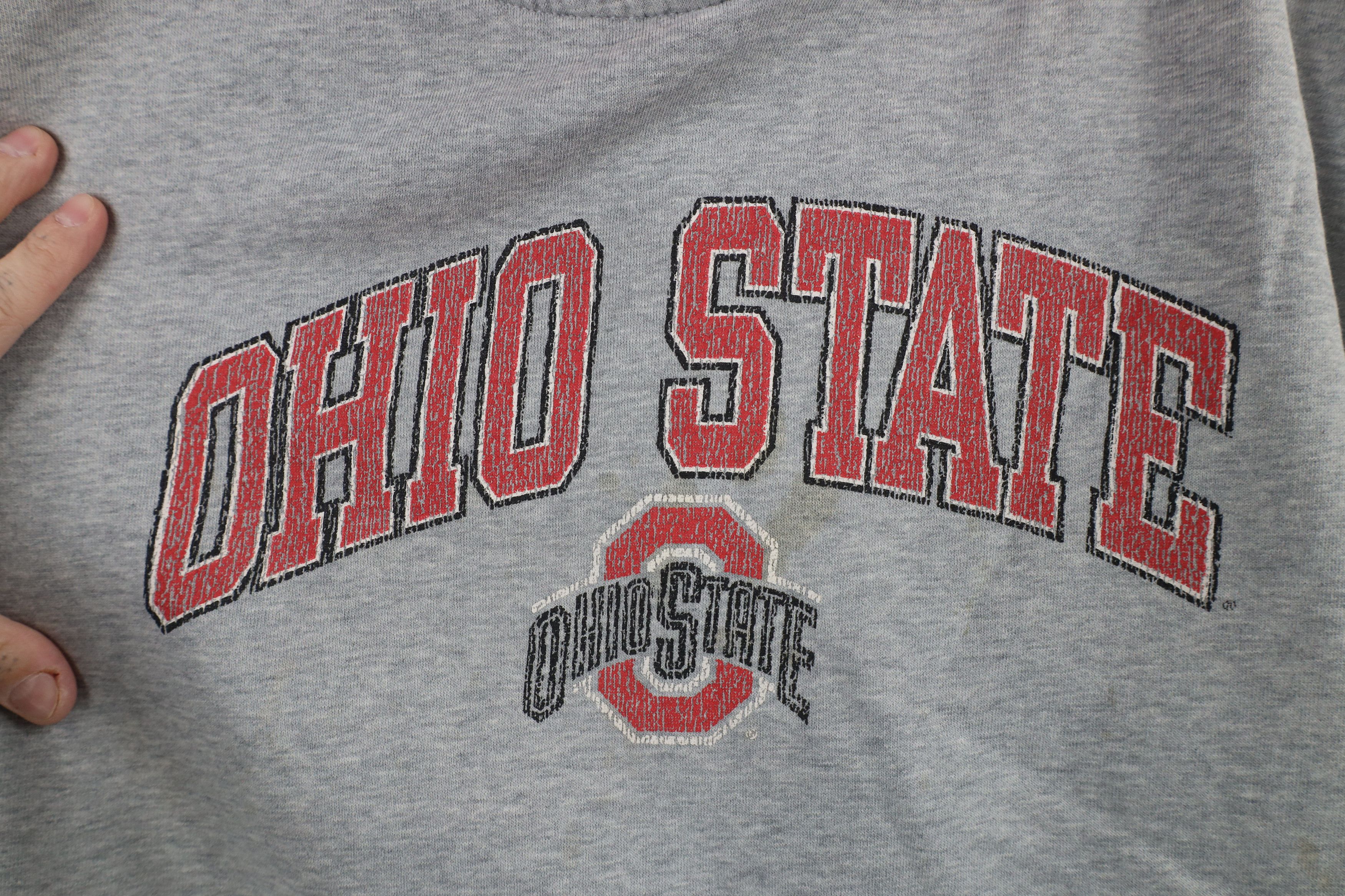 Vintage Vintage Spell Out Ohio State University Football Hoodie Red Size US XL / EU 56 / 4 - 6 Thumbnail