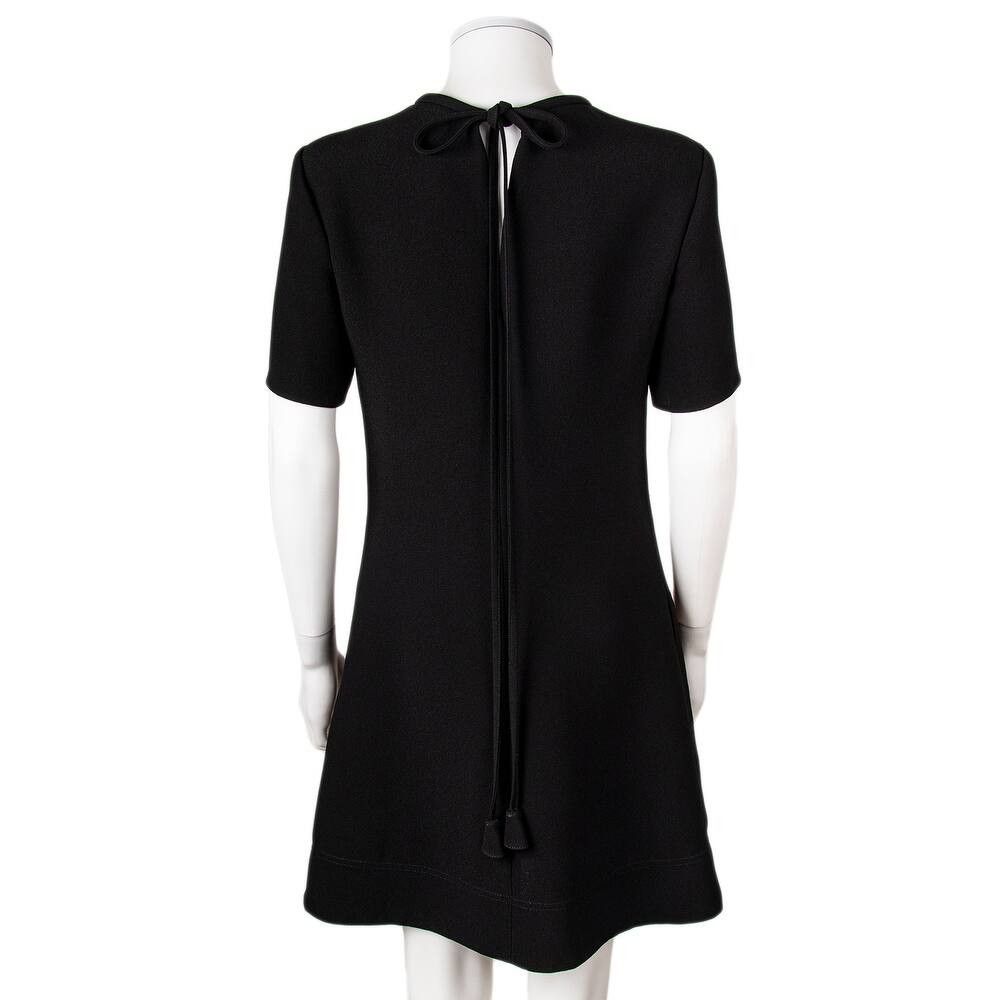 Gucci o1loc1c0226 830819 Slik Crepe Mini Dress With Embroidery Size M / US 6-8 / IT 42-44 - 2 Thumbnail