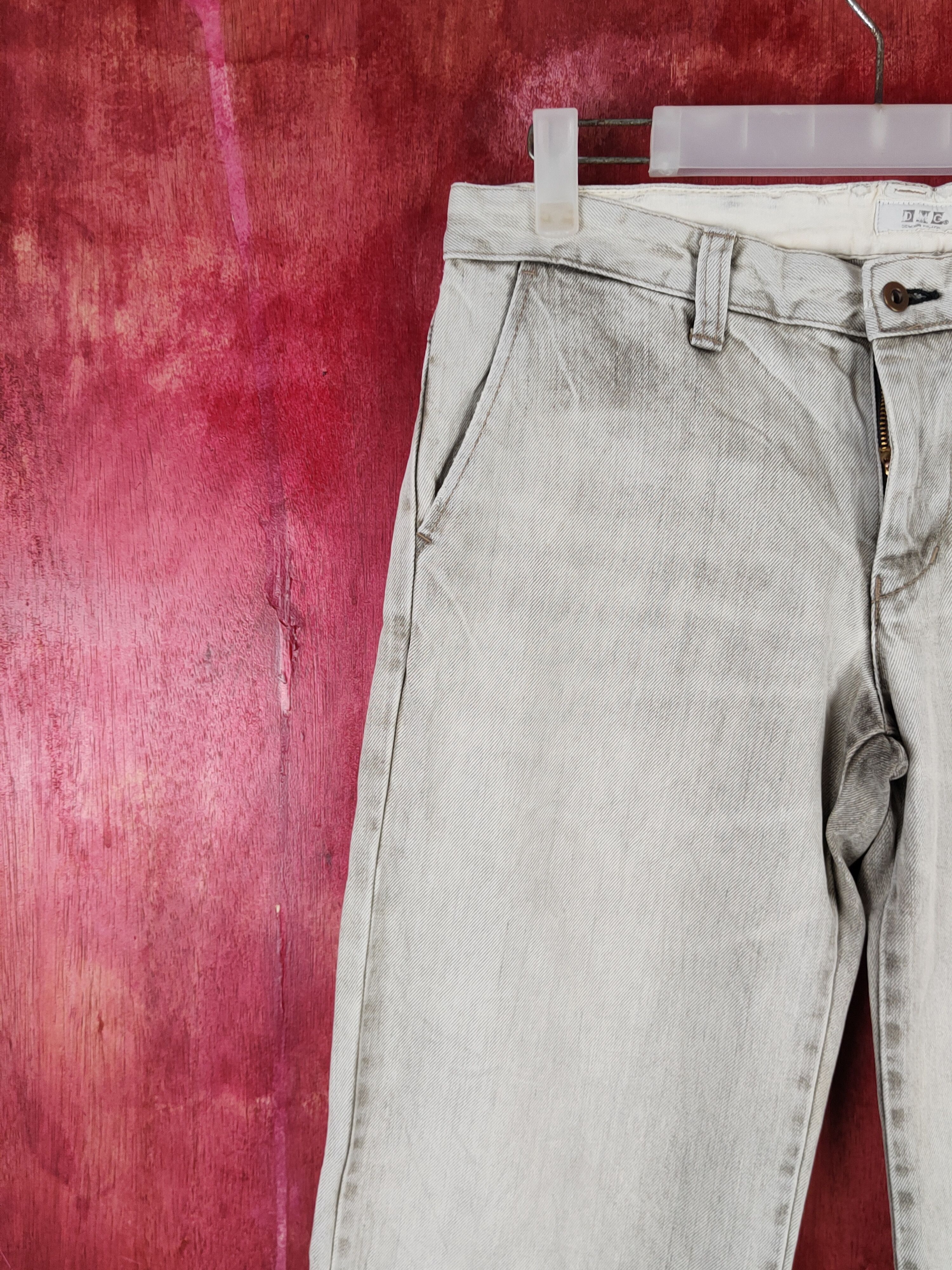 Japanese Brand Domingo faded Distressed Ripped vintage denim Jeans #S2217 Size US 30 / EU 46 - 3 Thumbnail