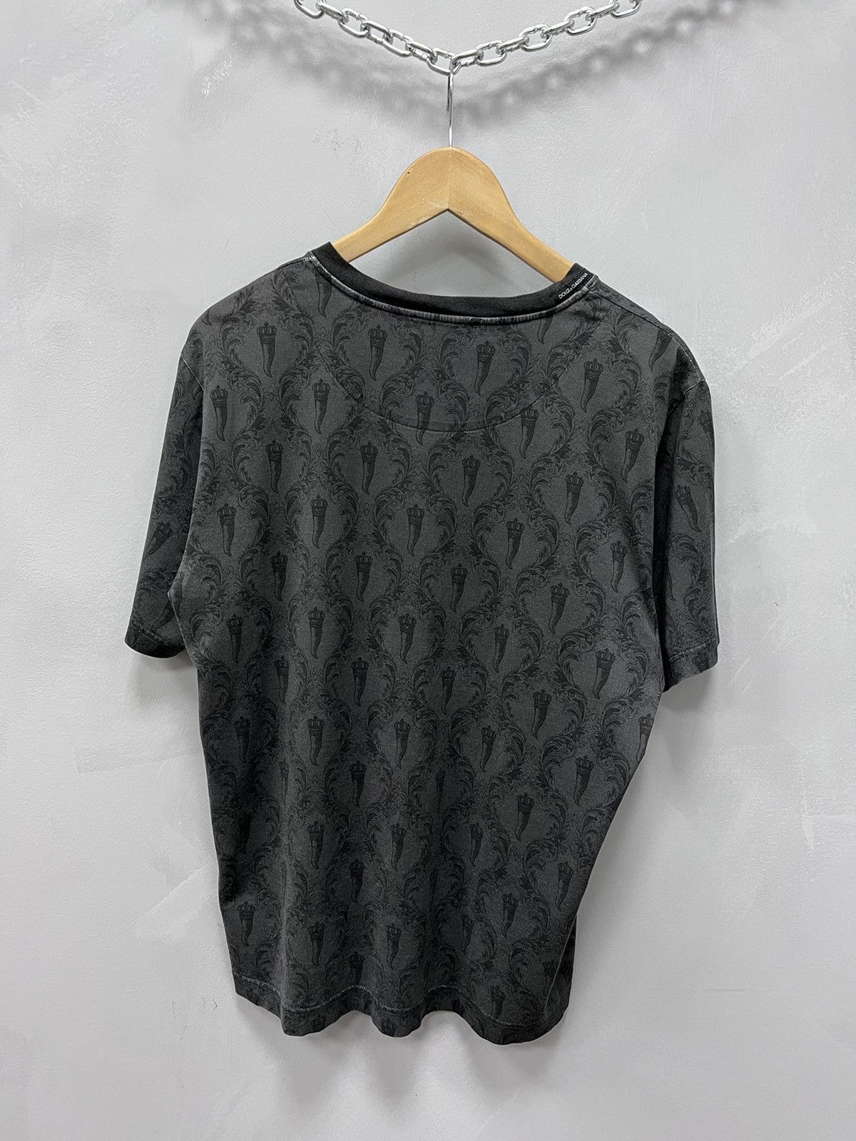 Dolce & Gabbana Dolce & Gabbana Over print t-shirt DG Size US M / EU 48-50 / 2 - 6 Thumbnail
