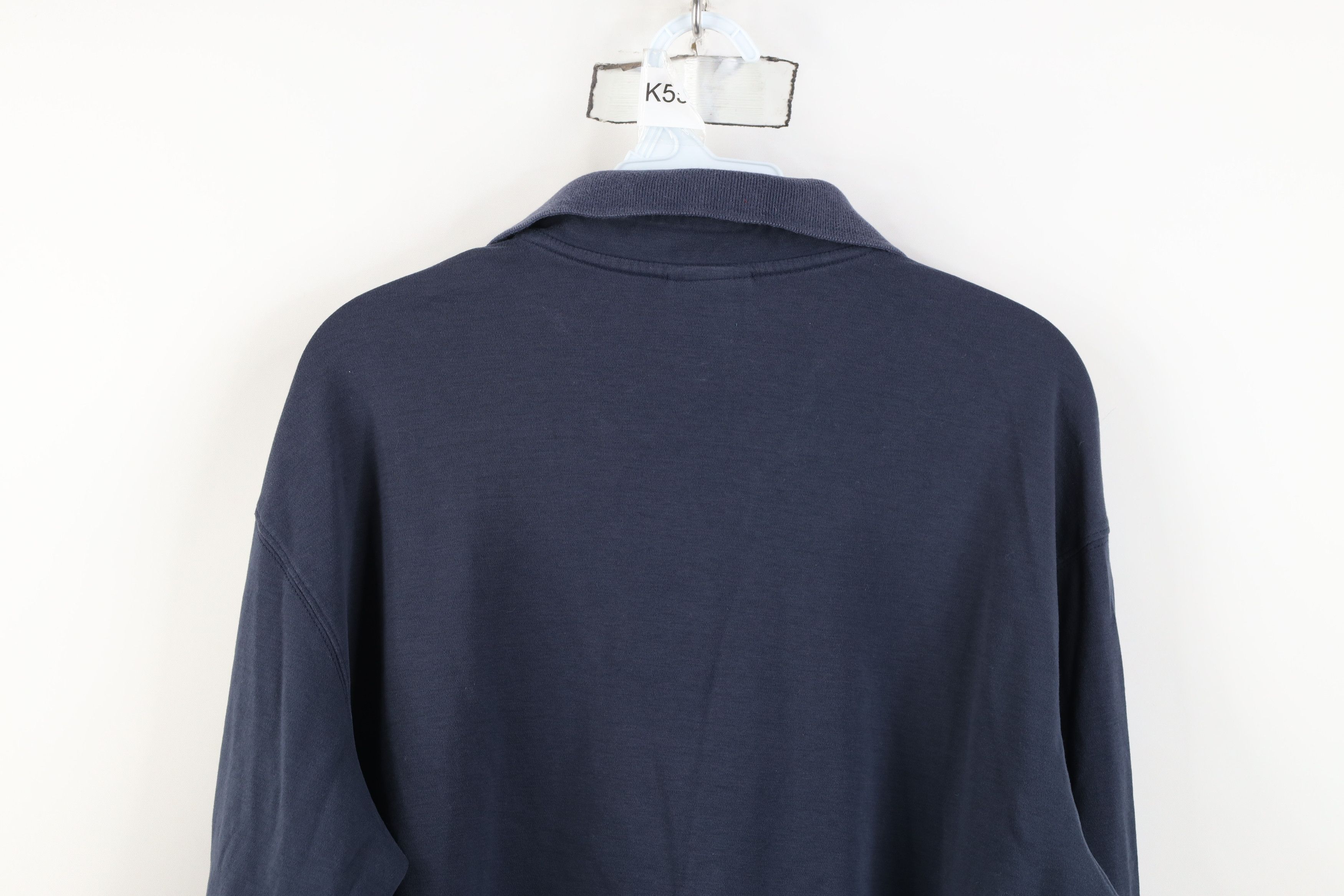 L.L. Bean Vintage LL Bean Soft Cotton Knit Long Sleeve Rugby Polo Size US L / EU 52-54 / 3 - 11 Thumbnail