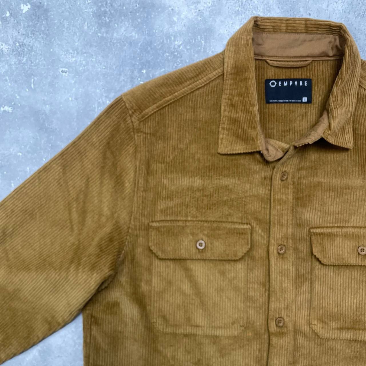 Empyre Empyre Corduroy Button-Up Long Sleeve Shirt Mustard Size S Size US S / EU 44-46 / 1 - 7 Thumbnail