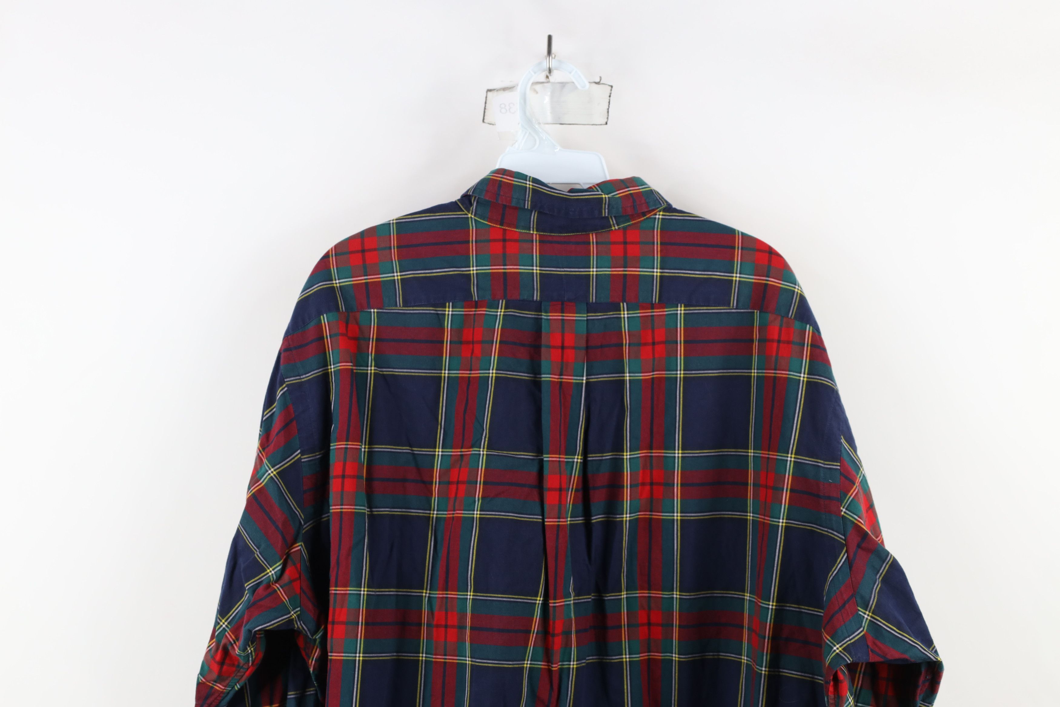 Ralph Lauren × Vintage Vintage 90s Ralph Lauren Fit Rainbow Plaid Button Down Shirt Size US XL / EU 56 / 4 - 13 Thumbnail