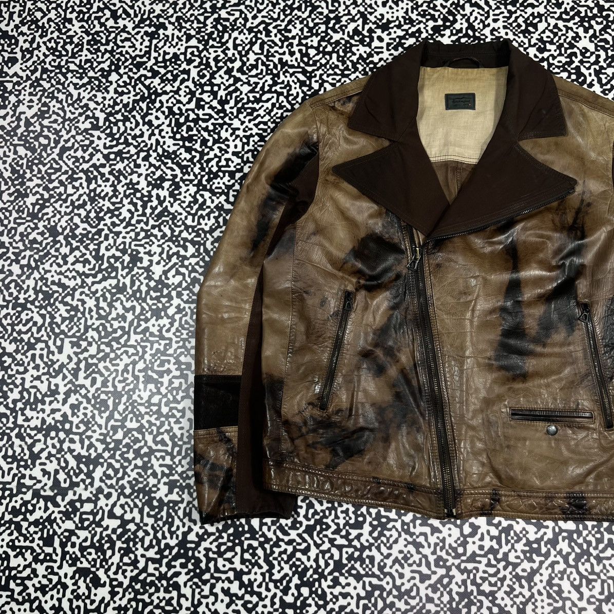 Hugo Boss HUGO BOSS Calfskin Leather Handcrafted Biker Jacket Rare Size US L / EU 52-54 / 3 - 2 Thumbnail