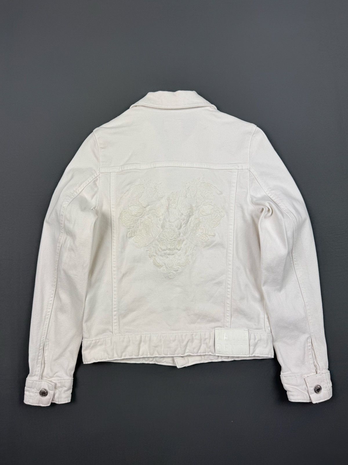 Zadig & Voltaire NWT Zadig&Voltaire Kiomy Skull Denim Women’s Jacket Size XS / US 0-2 / IT 36-38 - 9 Thumbnail