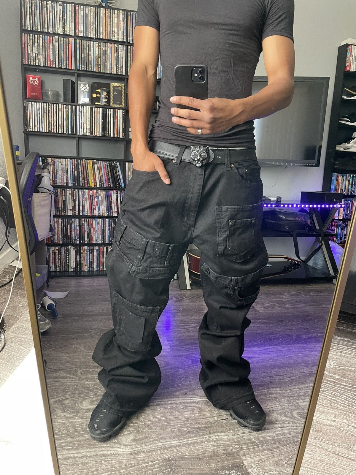 Other Black on Black Multi Pocket Denim Size US 32 / EU 48 - 5 Thumbnail