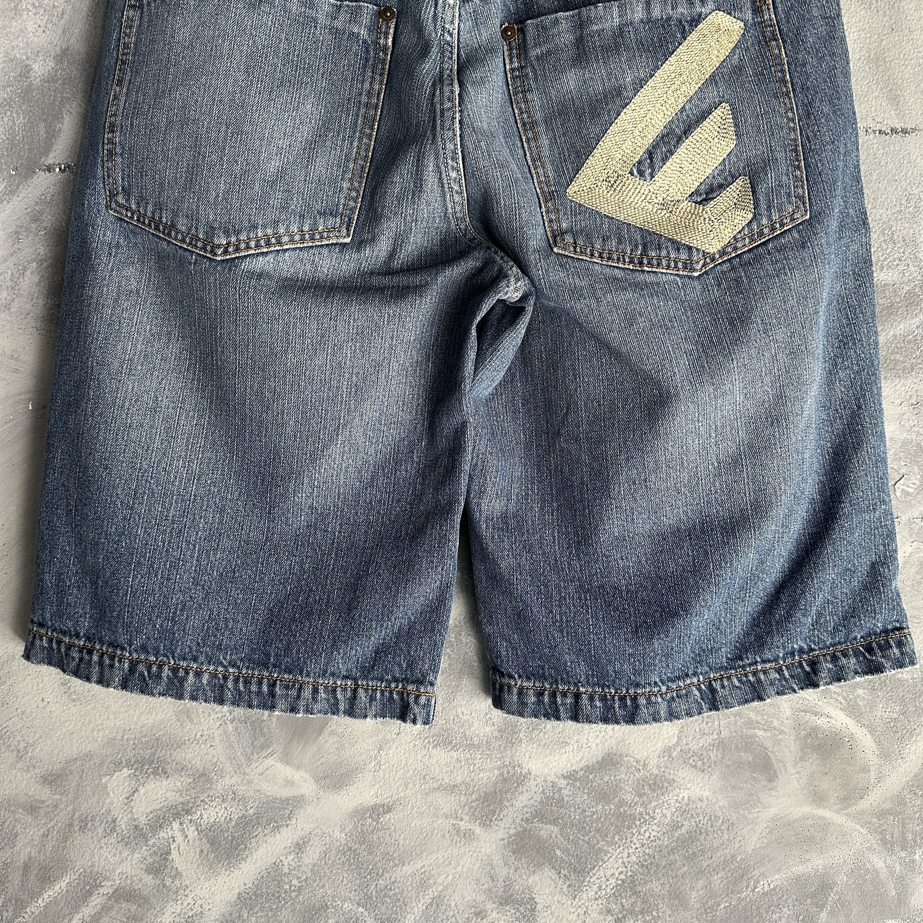 Enyce Vtg Y2K Enyce Baggy Jean Short Jorts Hip Hop Skater Grunge Size US 36 / EU 52 - 7 Thumbnail