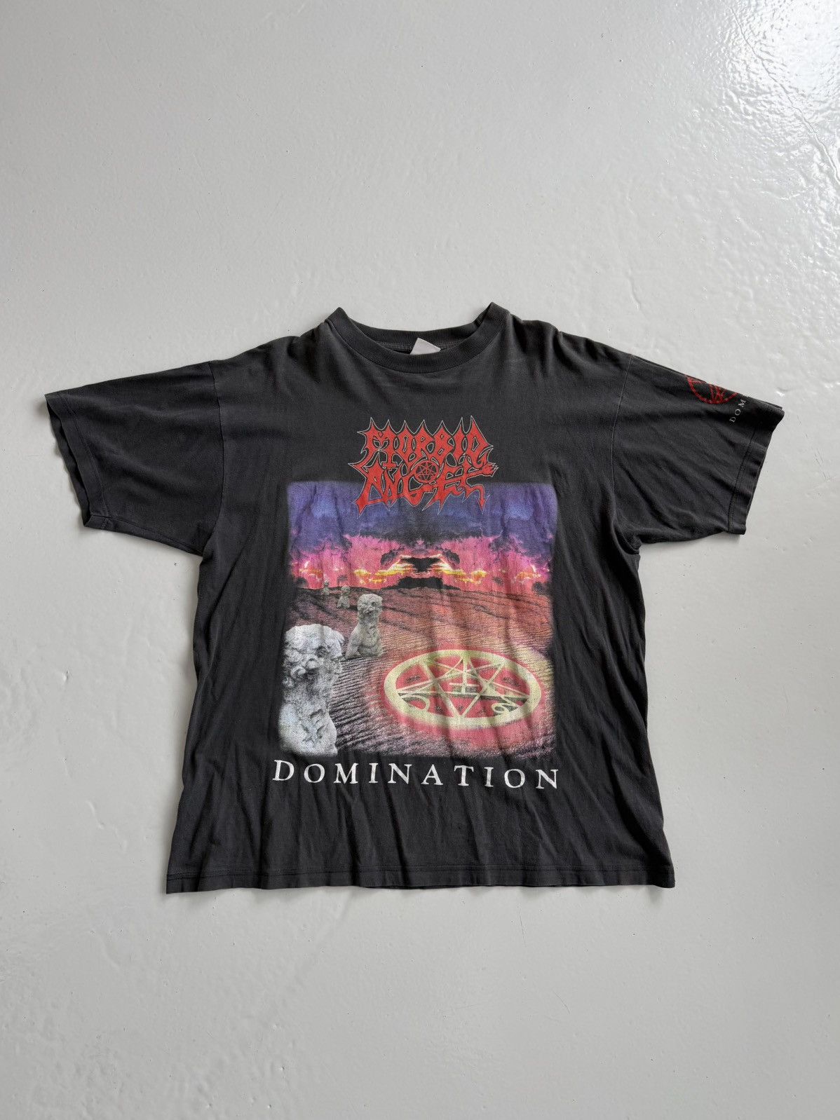 Vintage Vintage 1995 Morbid Angel domination european tour tee Size US XL / EU 56 / 4 - 1 Thumbnail